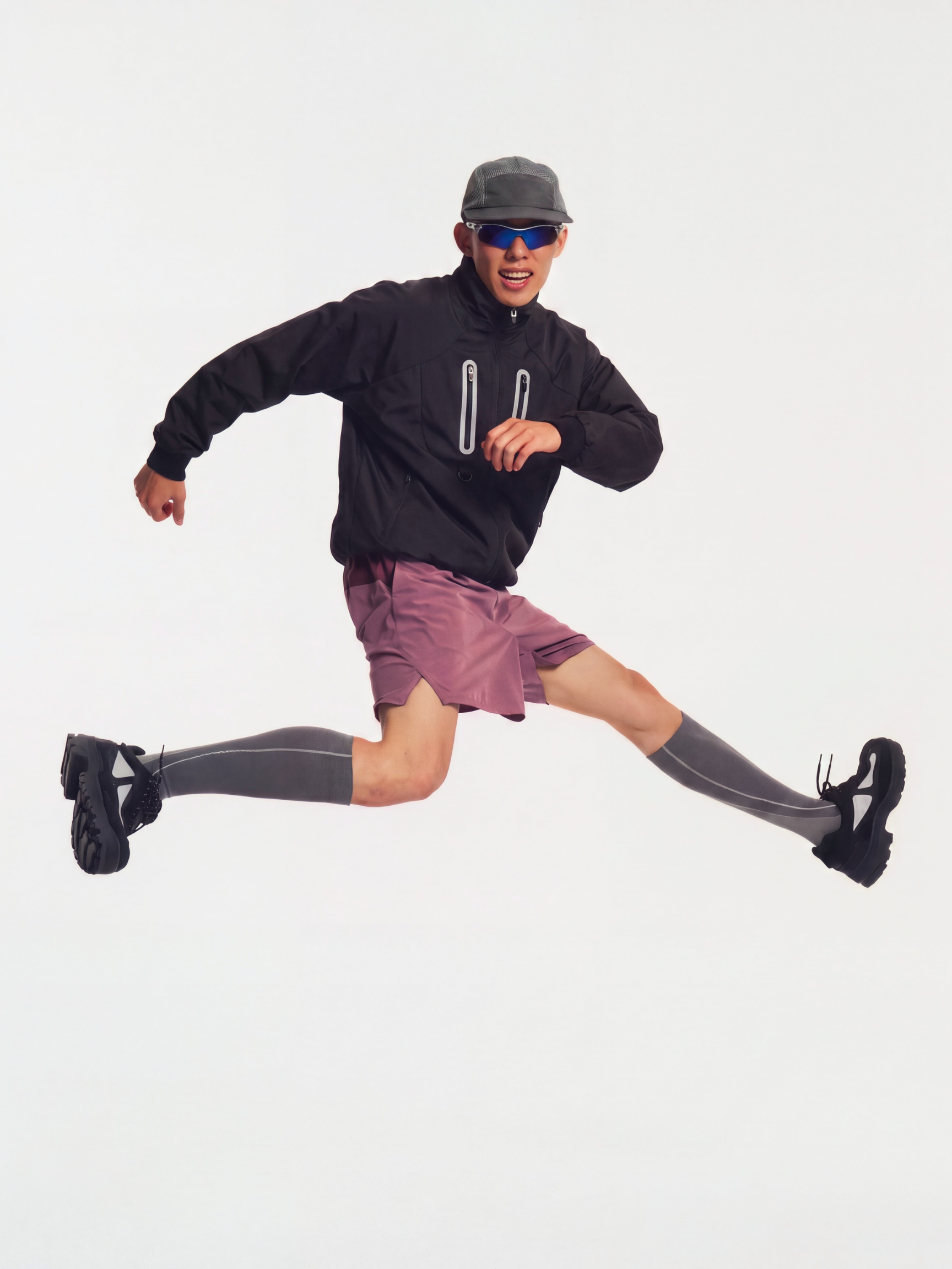 FlashSeam - Unisex Water-Repellent Color-Block Reflective Jacket