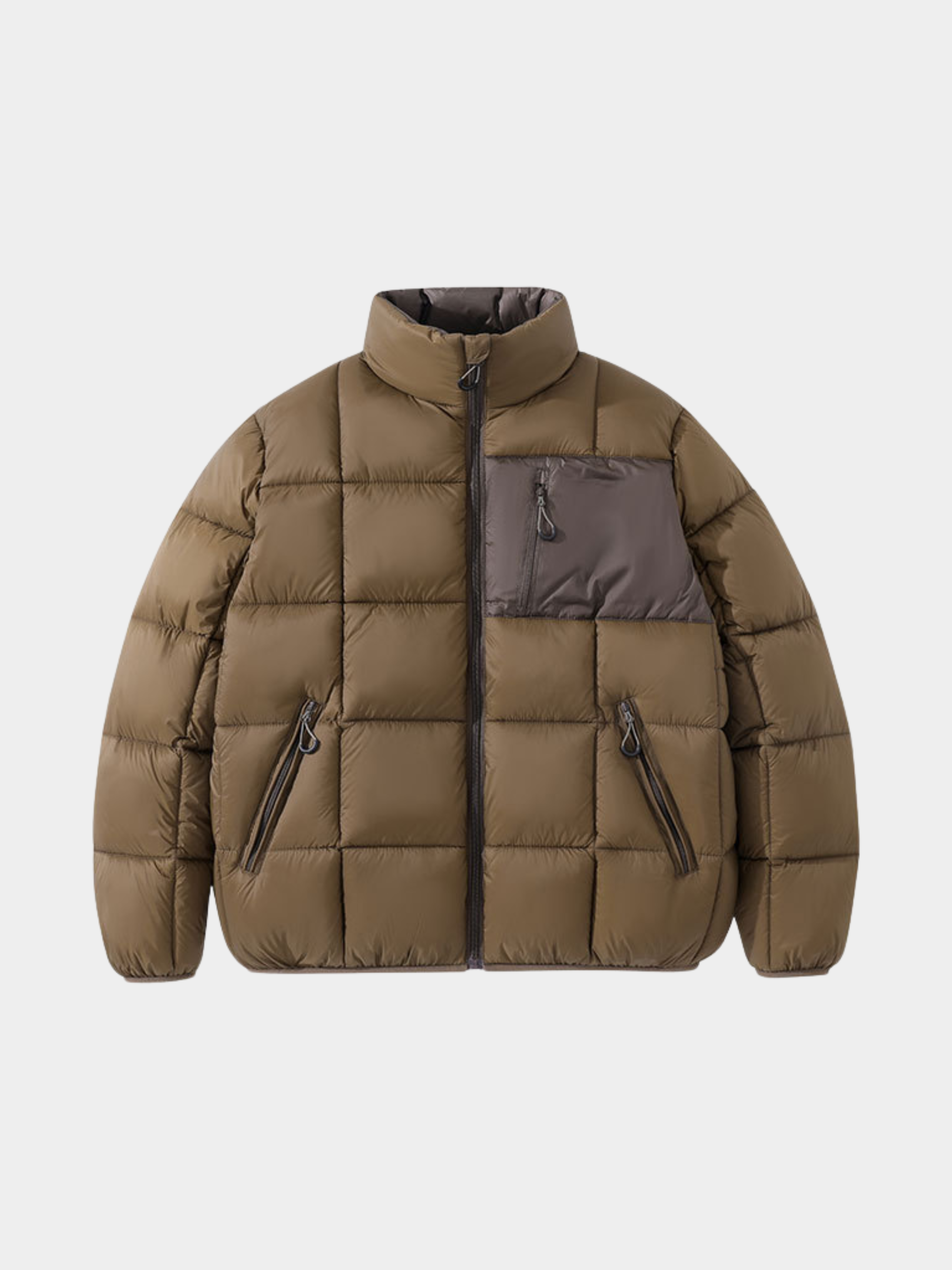 Wildthorn - Unisex 800FP 90% White Duck Down Tri-Proof Colorblock Jacket