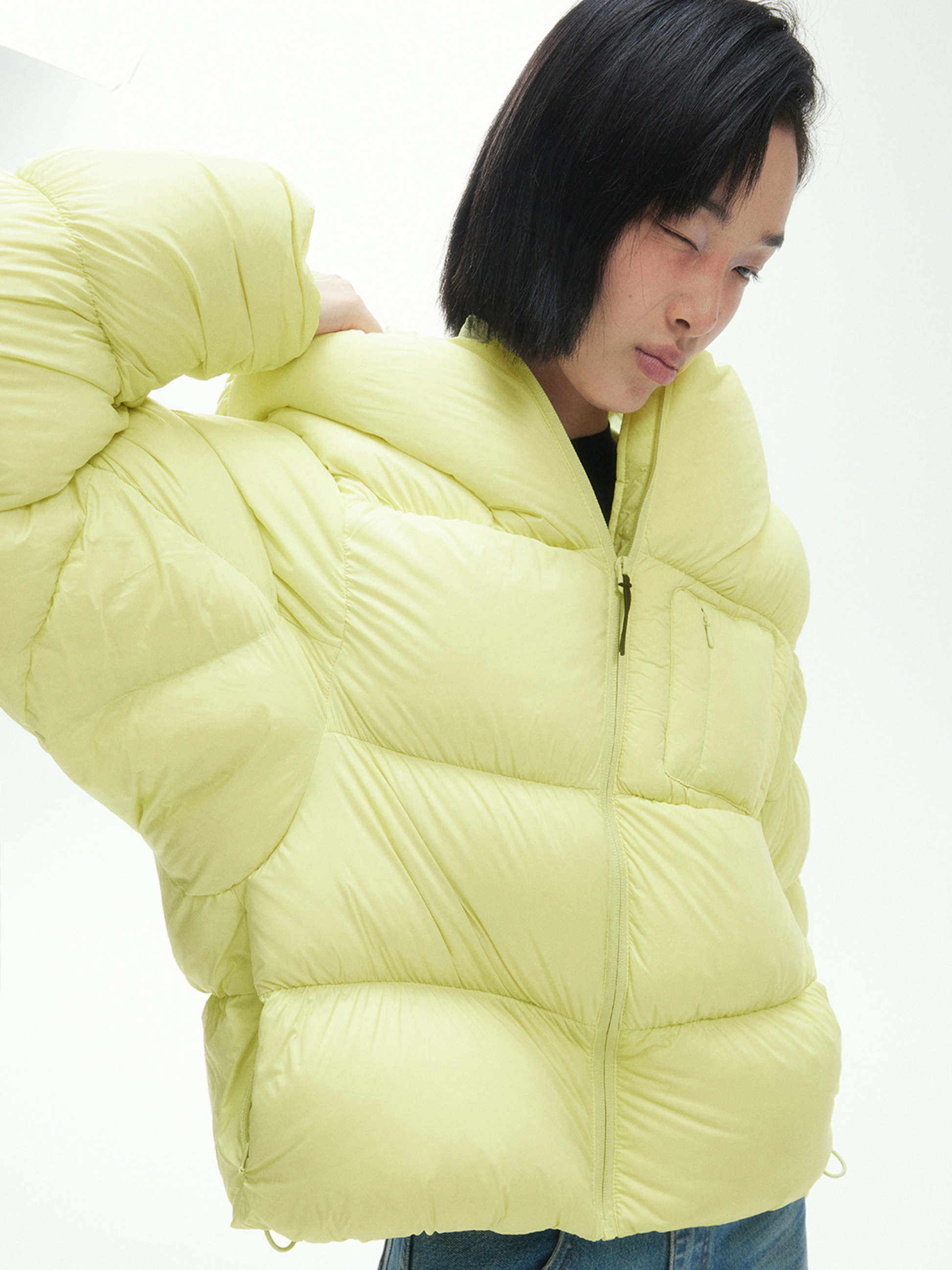 RavenScope - Women’s  90% White Duck Down Puffer Hooded Jacket GONGGAR SPORTS