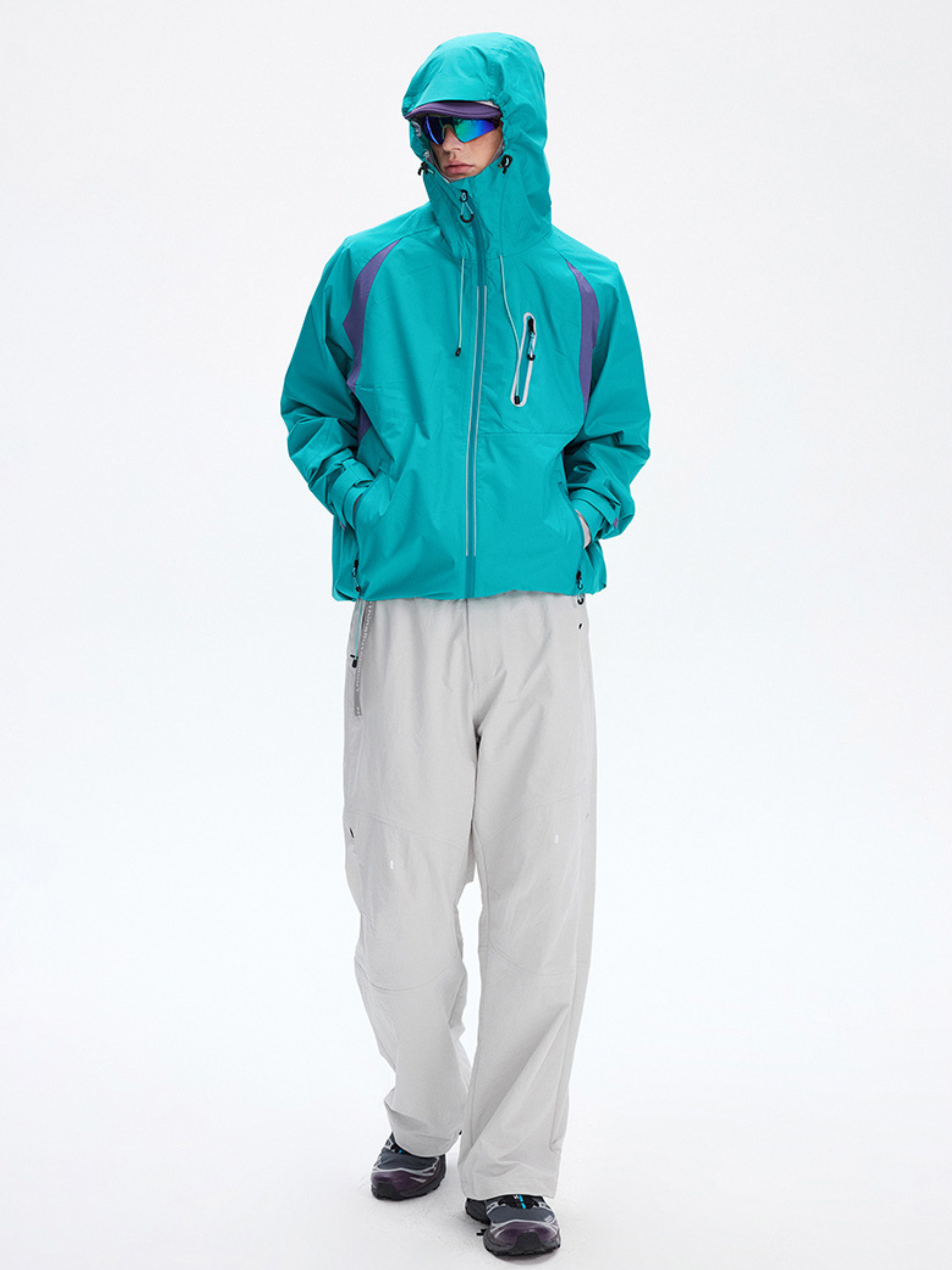 Ashcrack - Unisex Teflon™ 3-Proof Adjustable Drawstring Shell Jacket