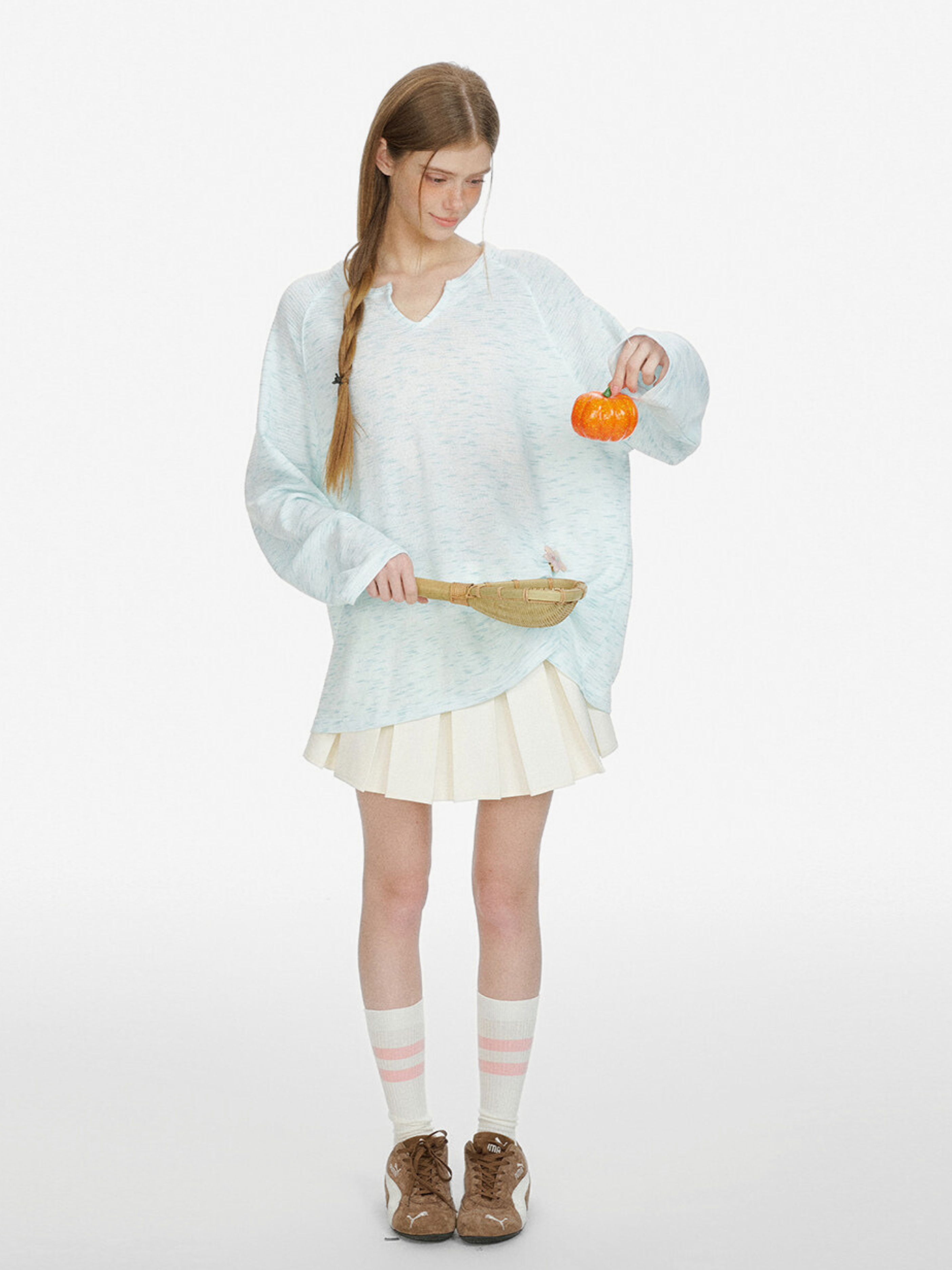 Ravencleaver - Women's Lightweight V-Neck Cooling Knit Long Sleeve