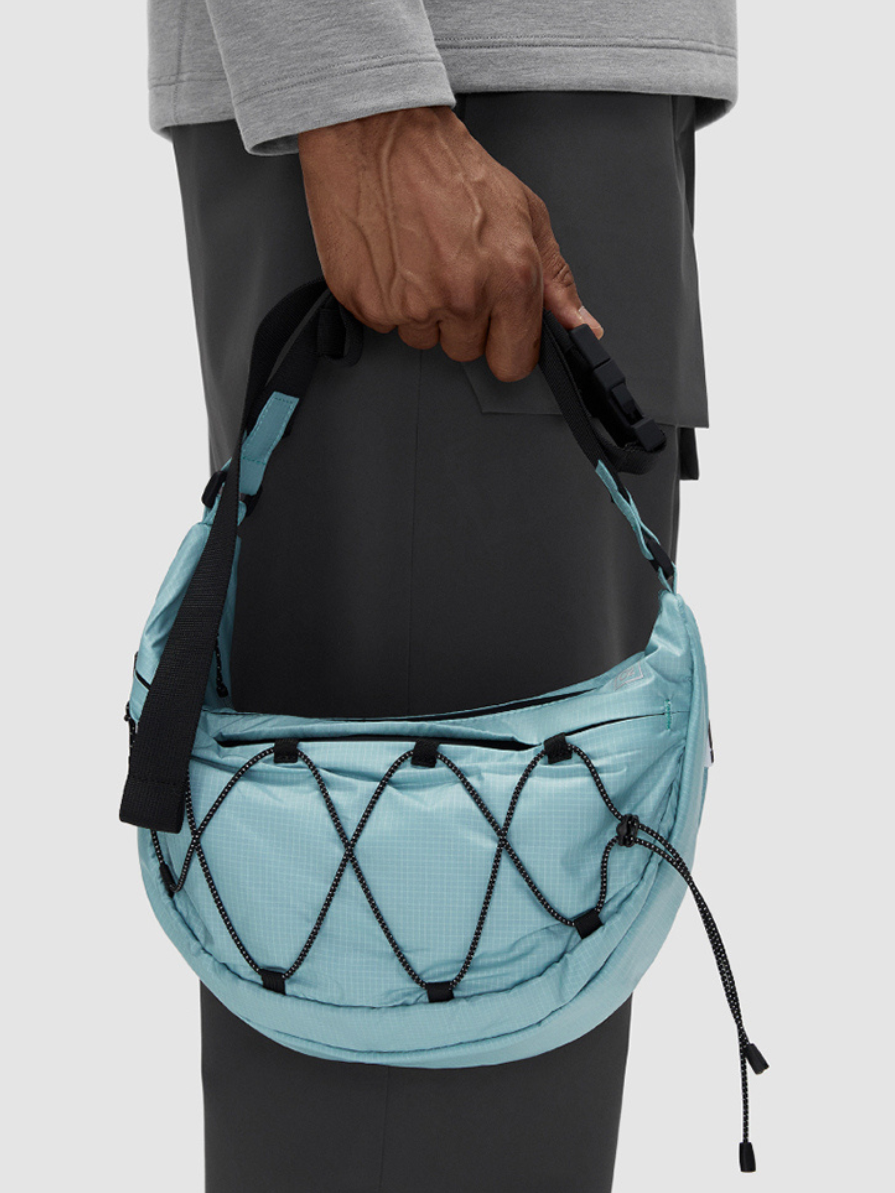 Dunebluff - Portable Crescent Canvas Crossbody Waist Bag