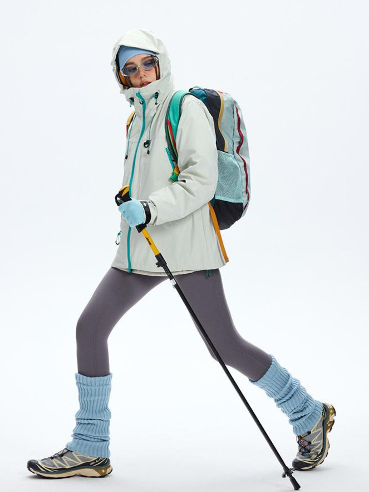 Emberpike - Color-Block Water-Repellent Adjustable Utility Jacket