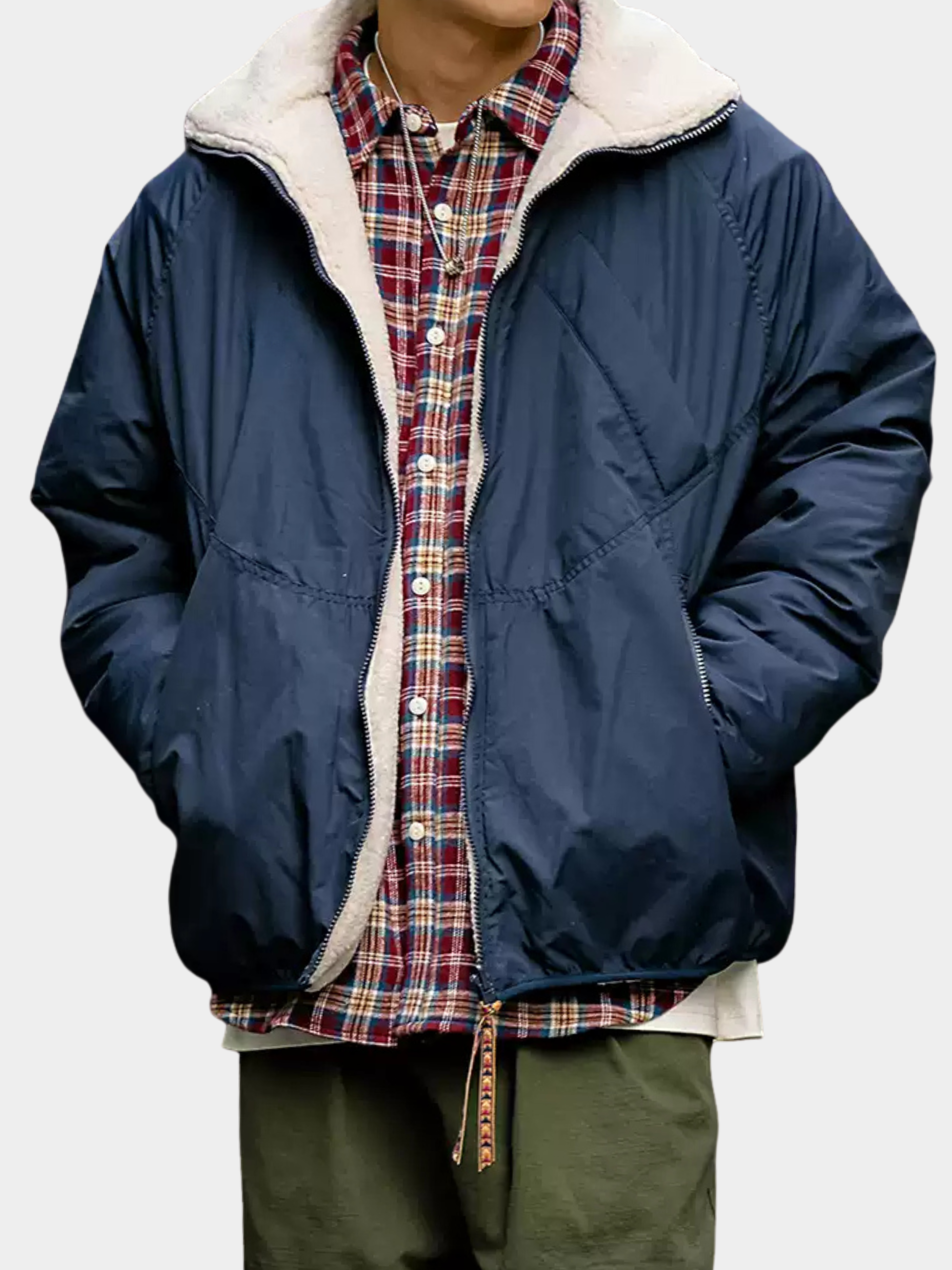 GlowCanopy - Men's Waterproof & Windproof Reversible Fleece Jacket