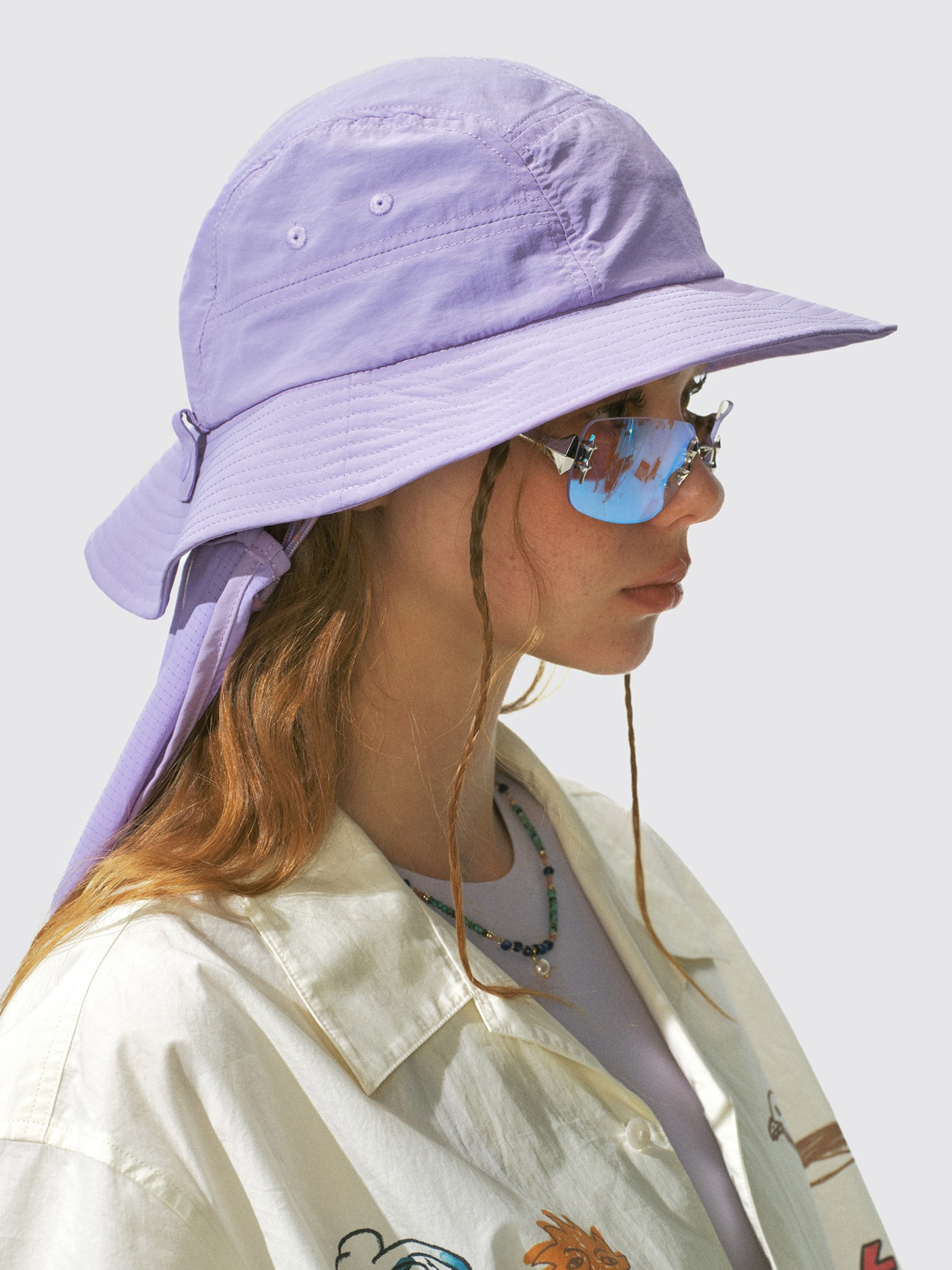 Driftclaw - UV Protection Detachable Neck Sun Flap Outdoor Bucket Hat