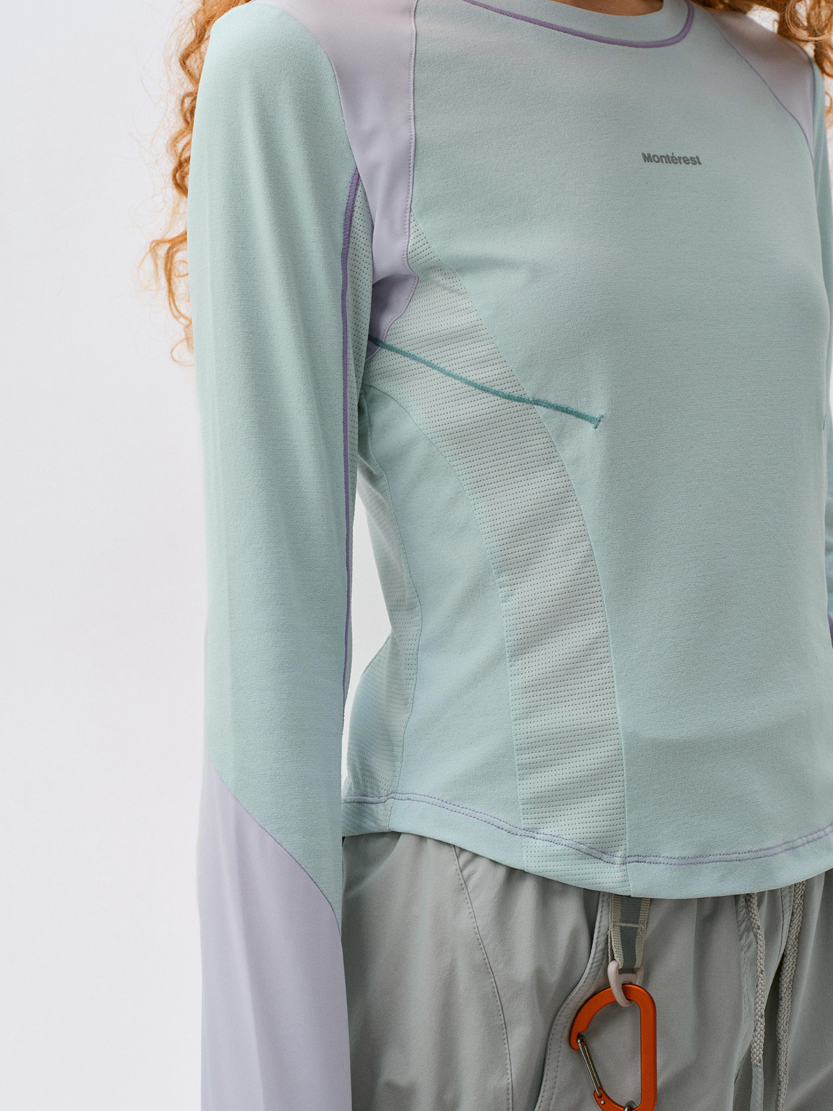Aquafall - Women's 5A Antibacterial Colorblock Slim Fit T-Shirt