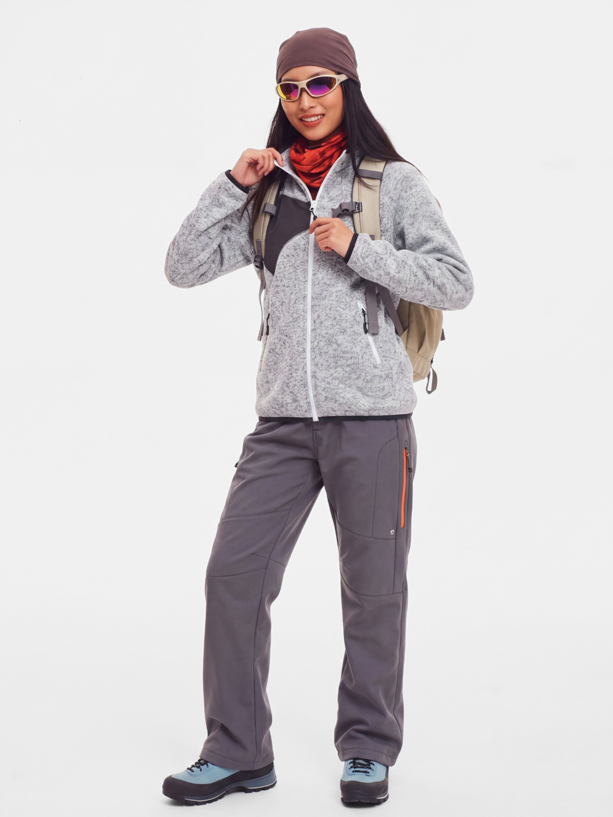 EdgeGlide - Unisex Wrinkle-Resistant Lightweight Thermal Fleece Jacket