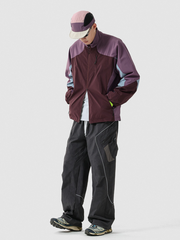 CanyonNest - Unisex Water-Repellent Colorblock Stand Collar Jacket