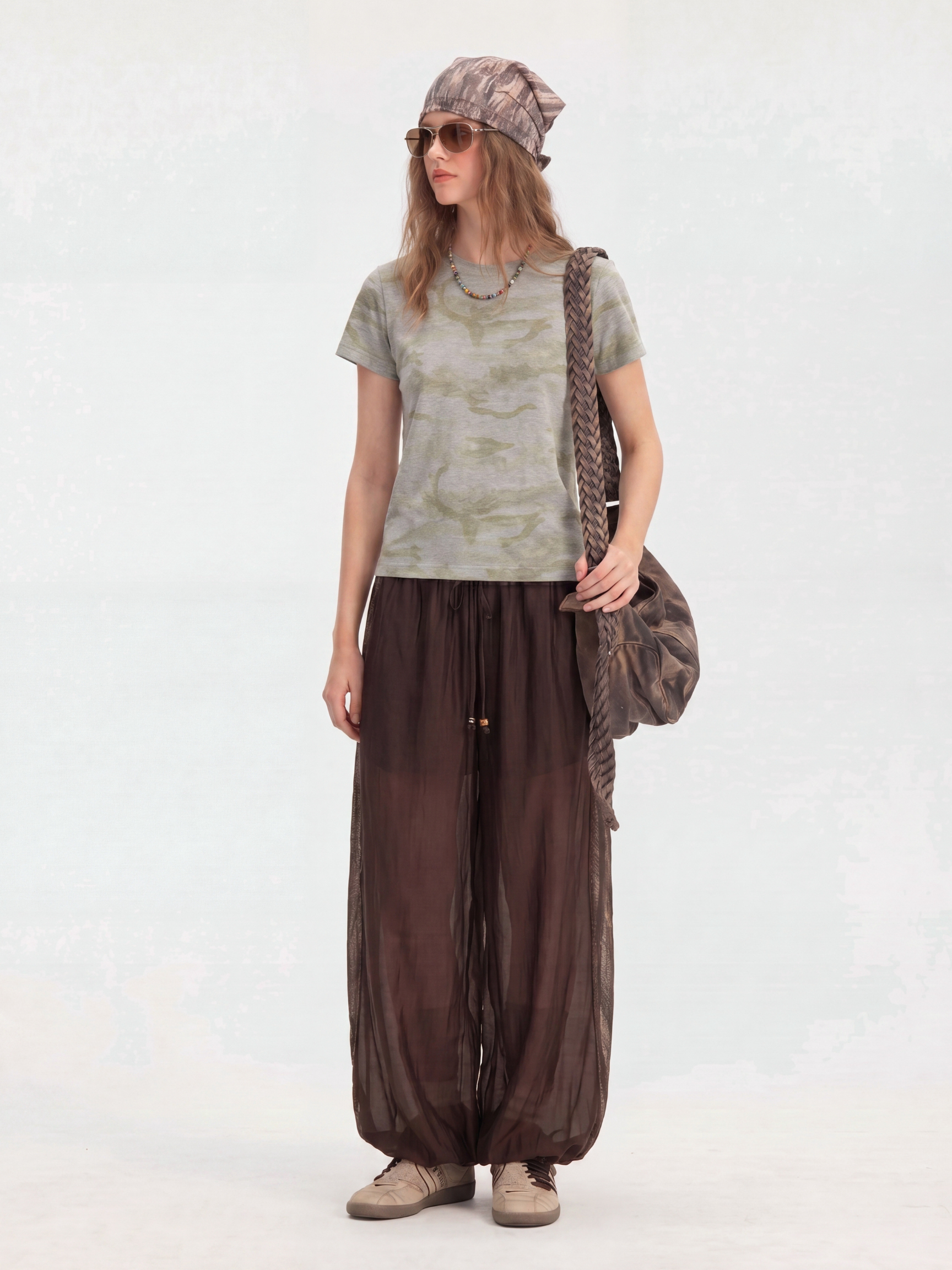 LilySoft - Women's Tie-Dye Cropped Fitted Cotton T-Shirt