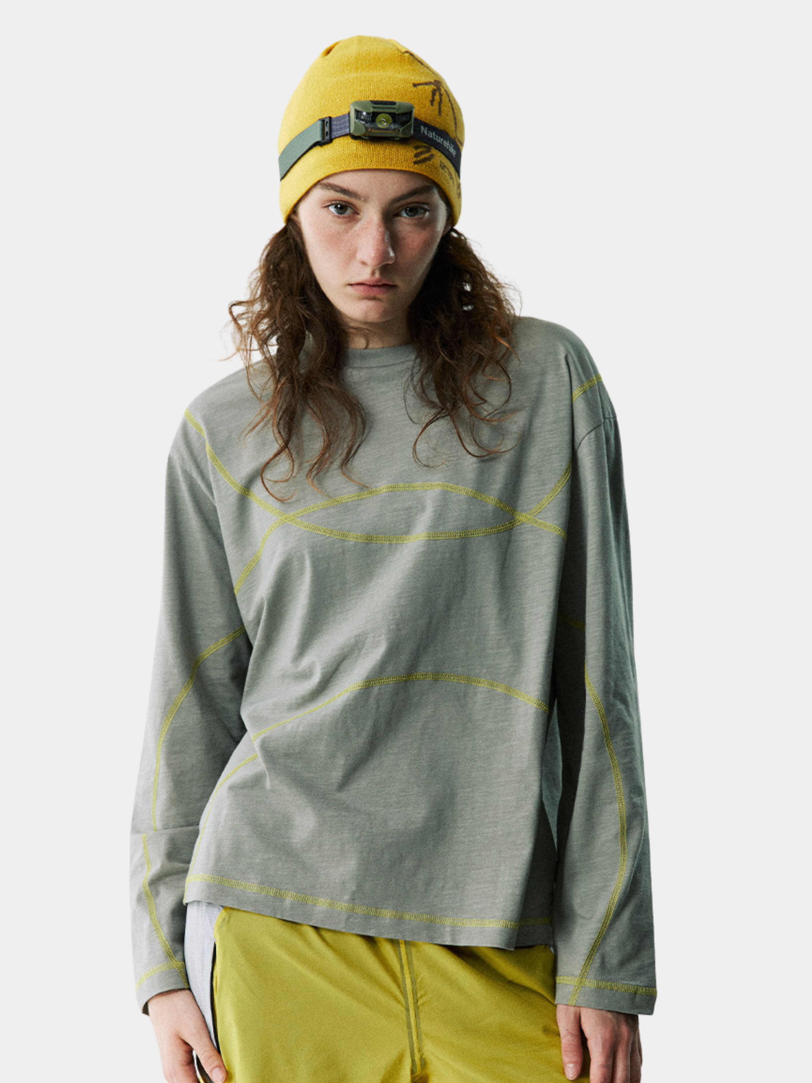 Glacialwind - Unisex Slub Cotton Breathable Running Long Sleeve