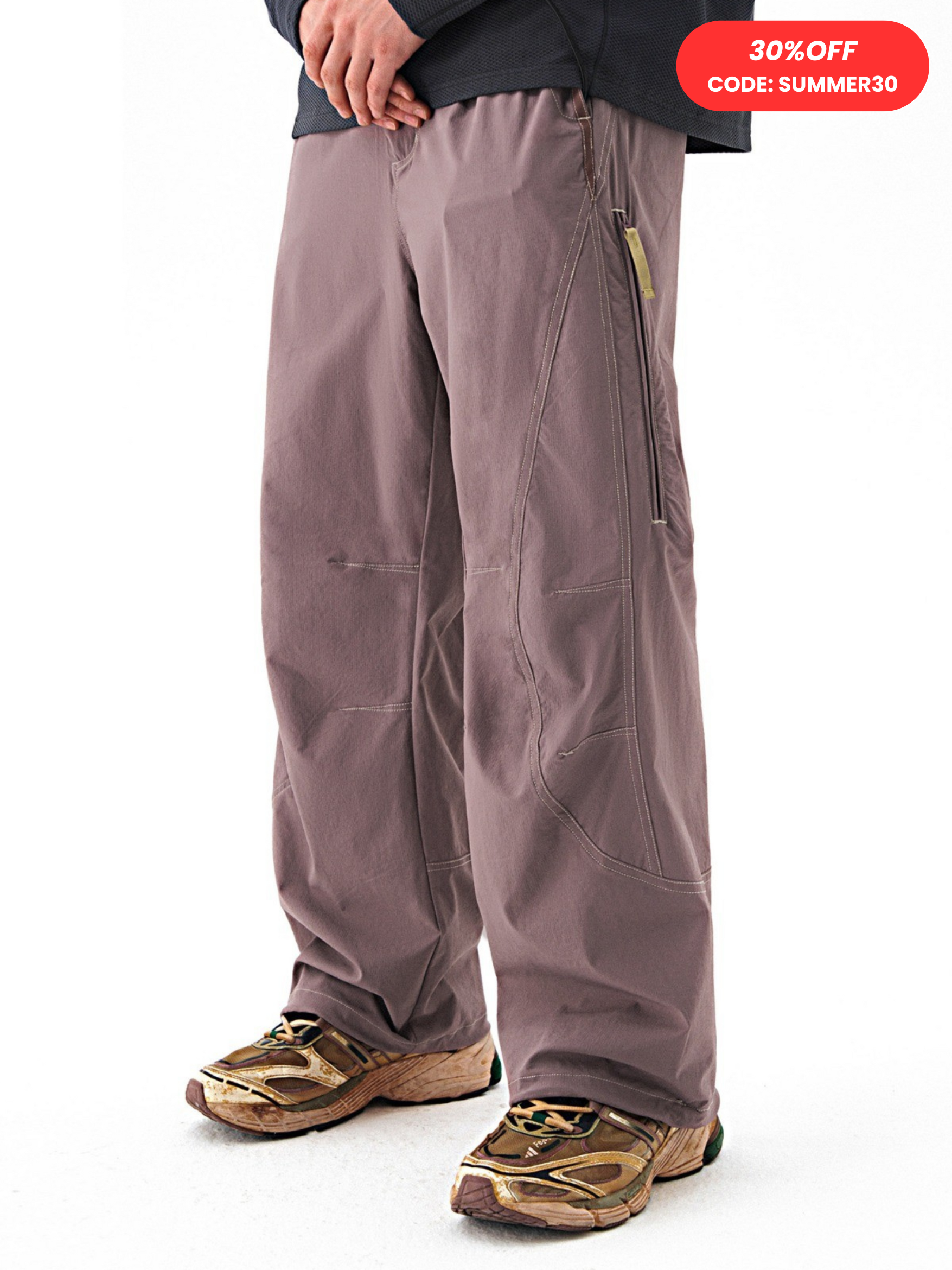 CampJet - Men's Loose Fit Straight Hiking Pants
