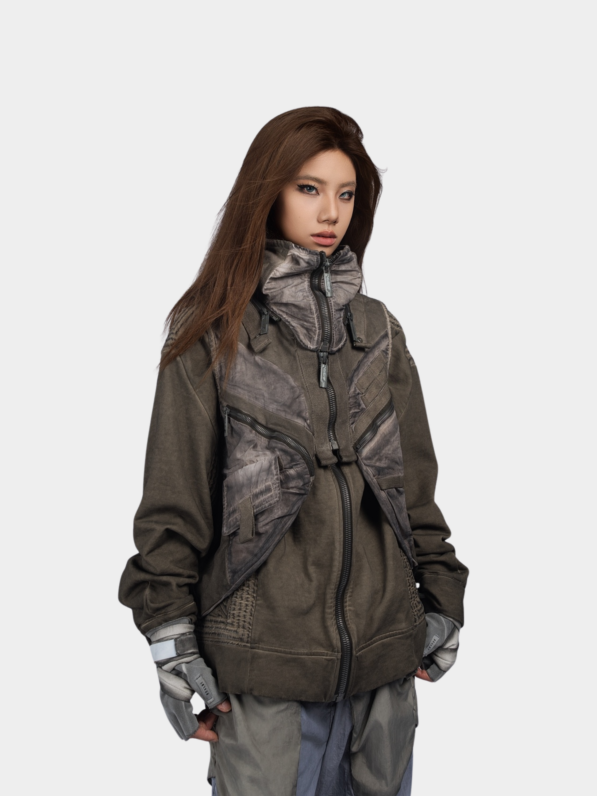 FlexCanopy - Unisex Asymmetric 3D Pocket Detachable Vest GONGGAR SPORTS
