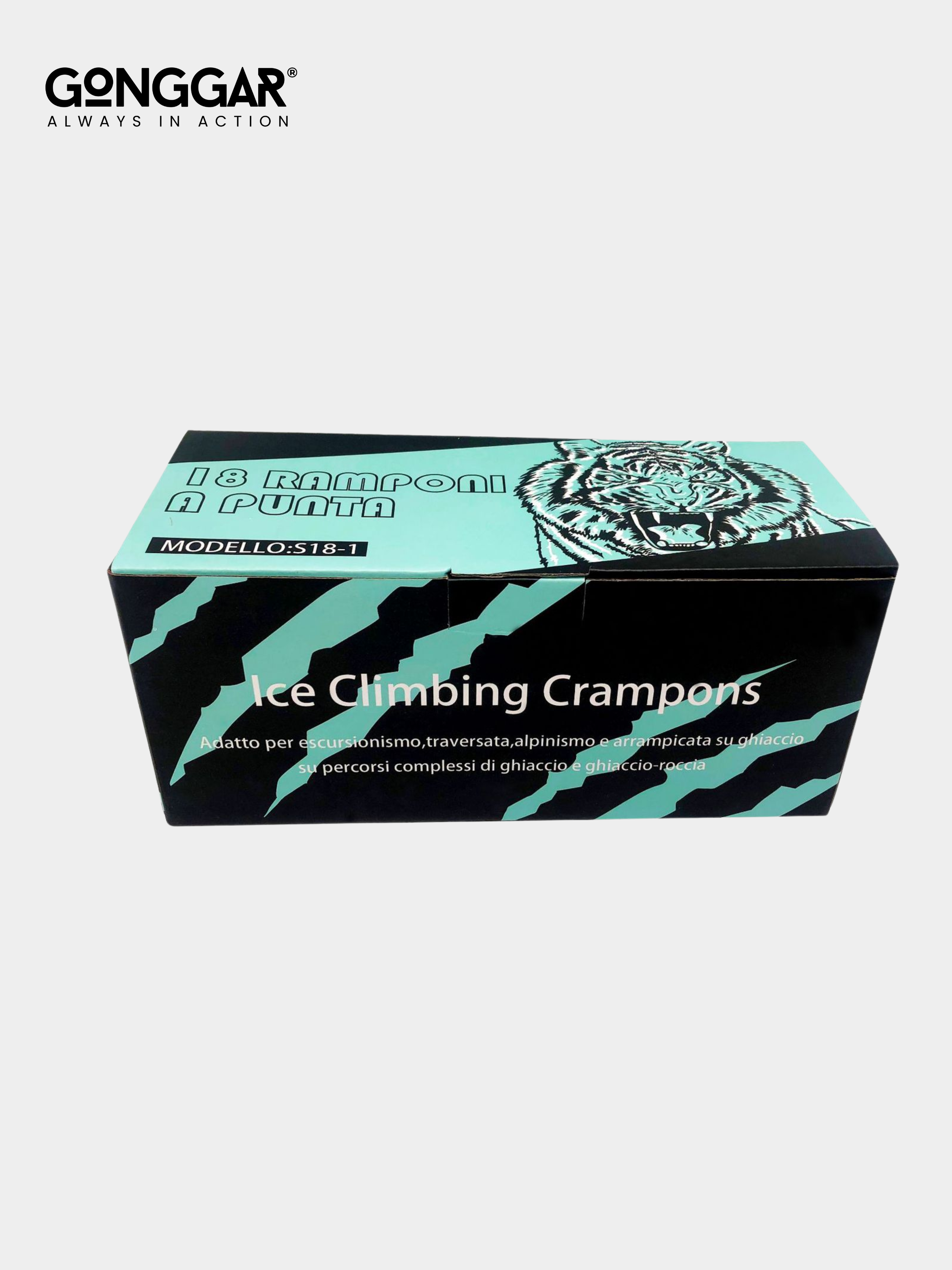 LightClip - 18-Tooth Tiger-Claw Crampons