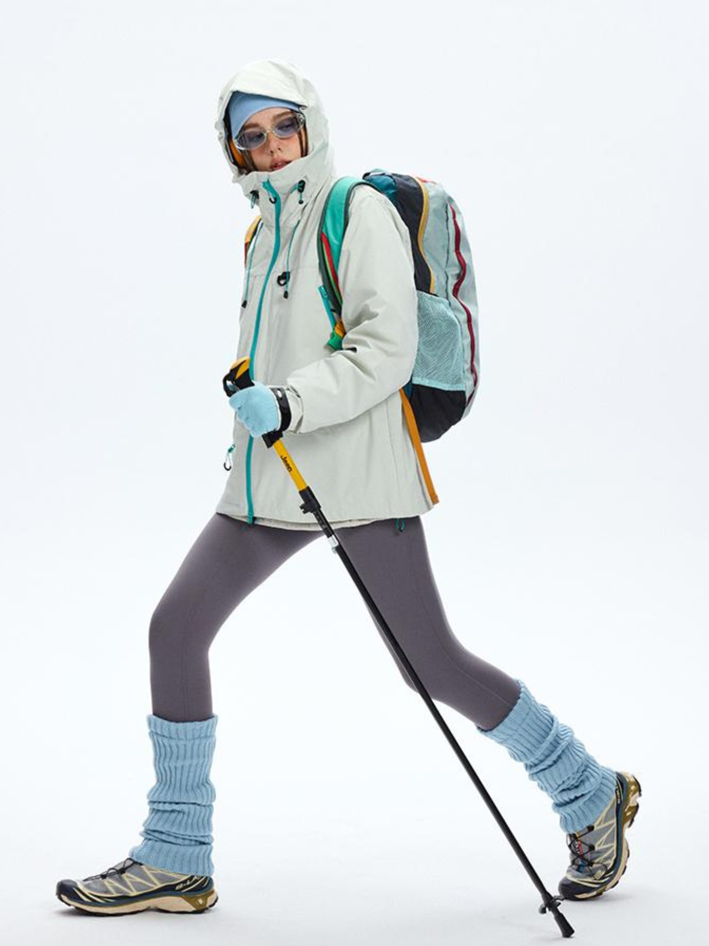 Emberpike - Color-Block Water-Repellent Adjustable Utility Jacket