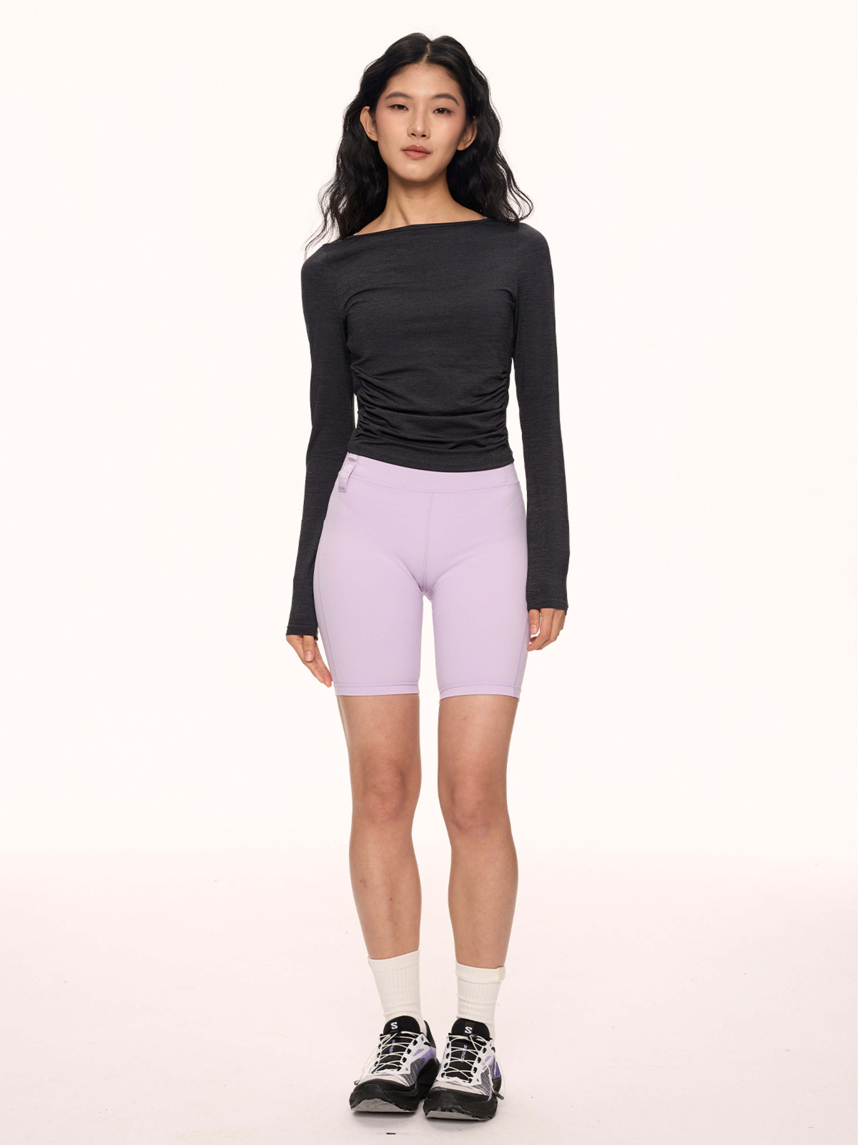 Canyoncrack - Women's Off-Shoulder Slim Fit Sports T-Shirt