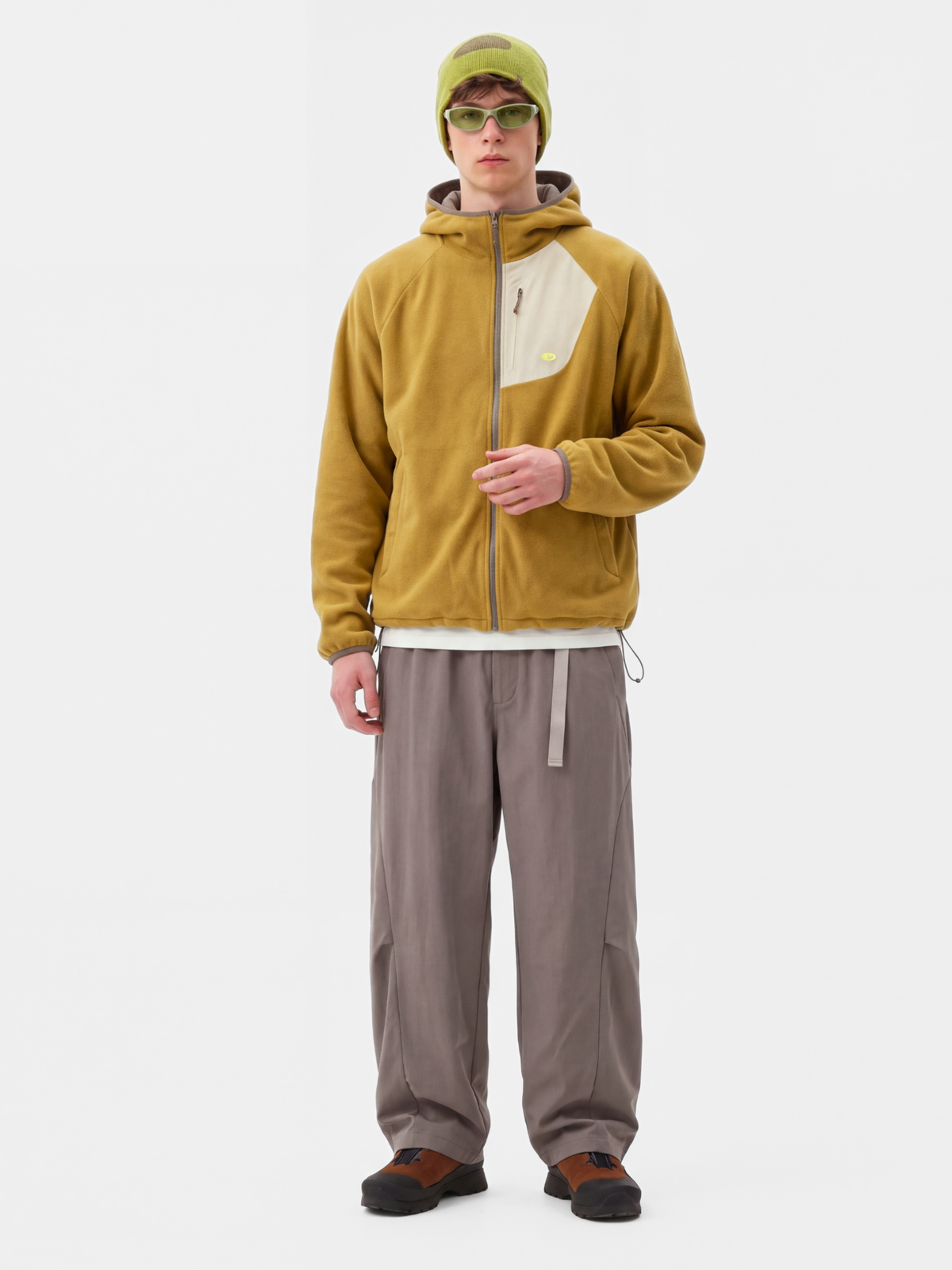 FlipMist - Stretch Elastic-Waist Straight-Leg Utility Pants