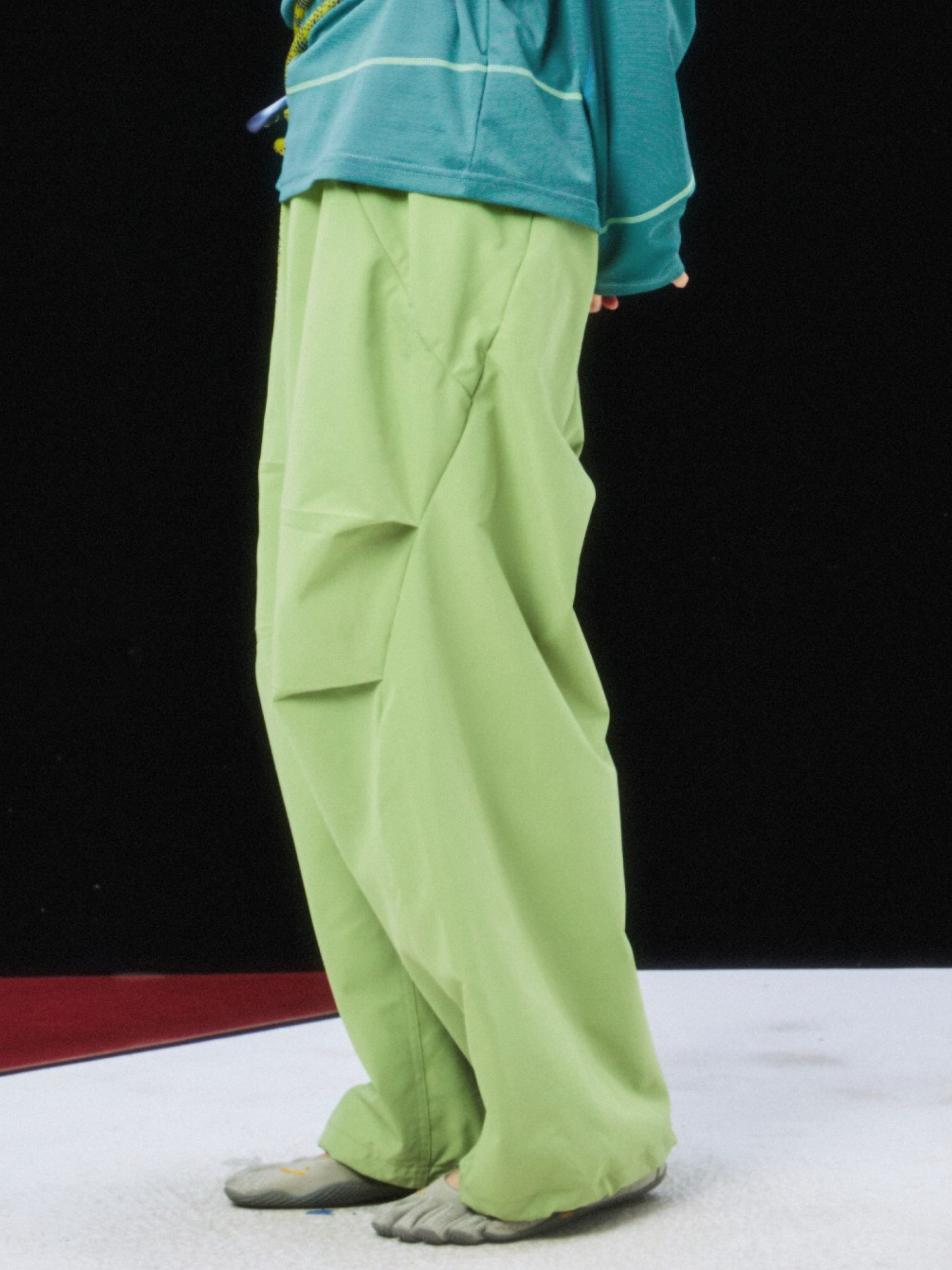 Echofall - Unisex Dopamine-Toned Curved Utility Pants with Hidden Pockets GONGGAR SPORTS
