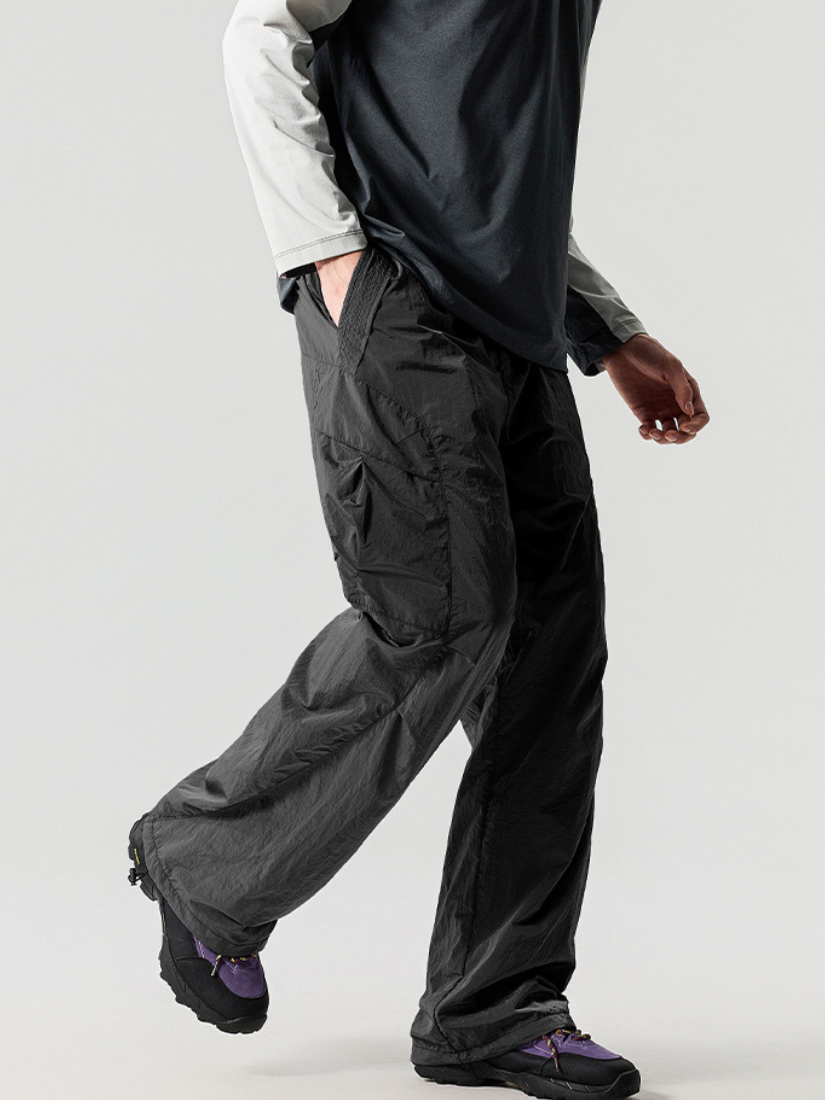 Emberwhisper - Unisex Metal Nylon Lightweight 3-Proof Cargo Pants
