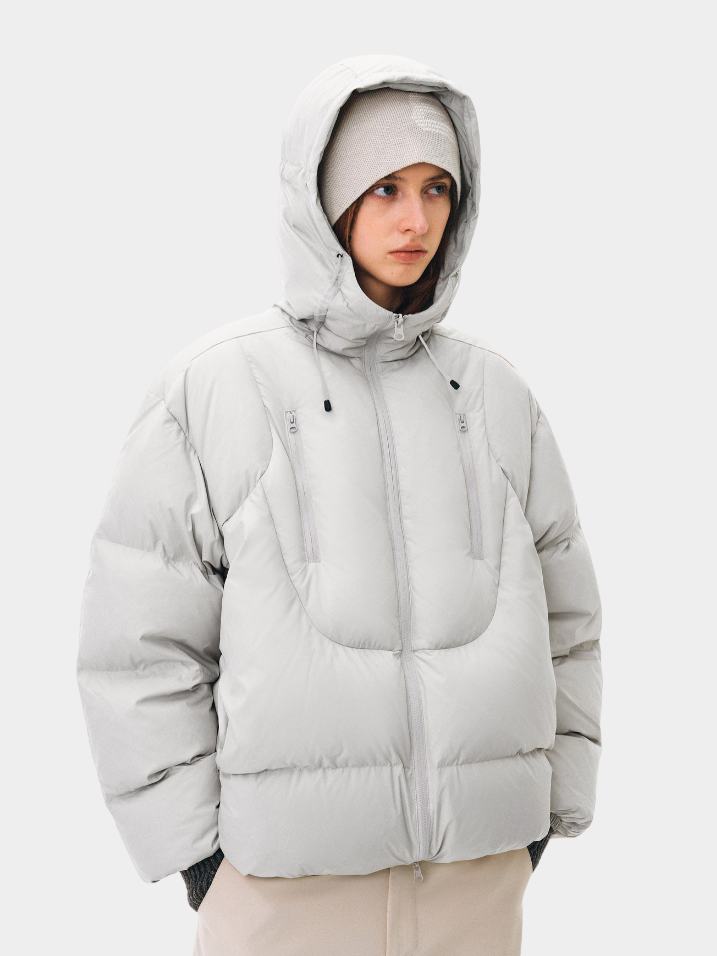 Emberfrost - Unisex 90% White Duck Down Dual-Zip Hooded Jacket
