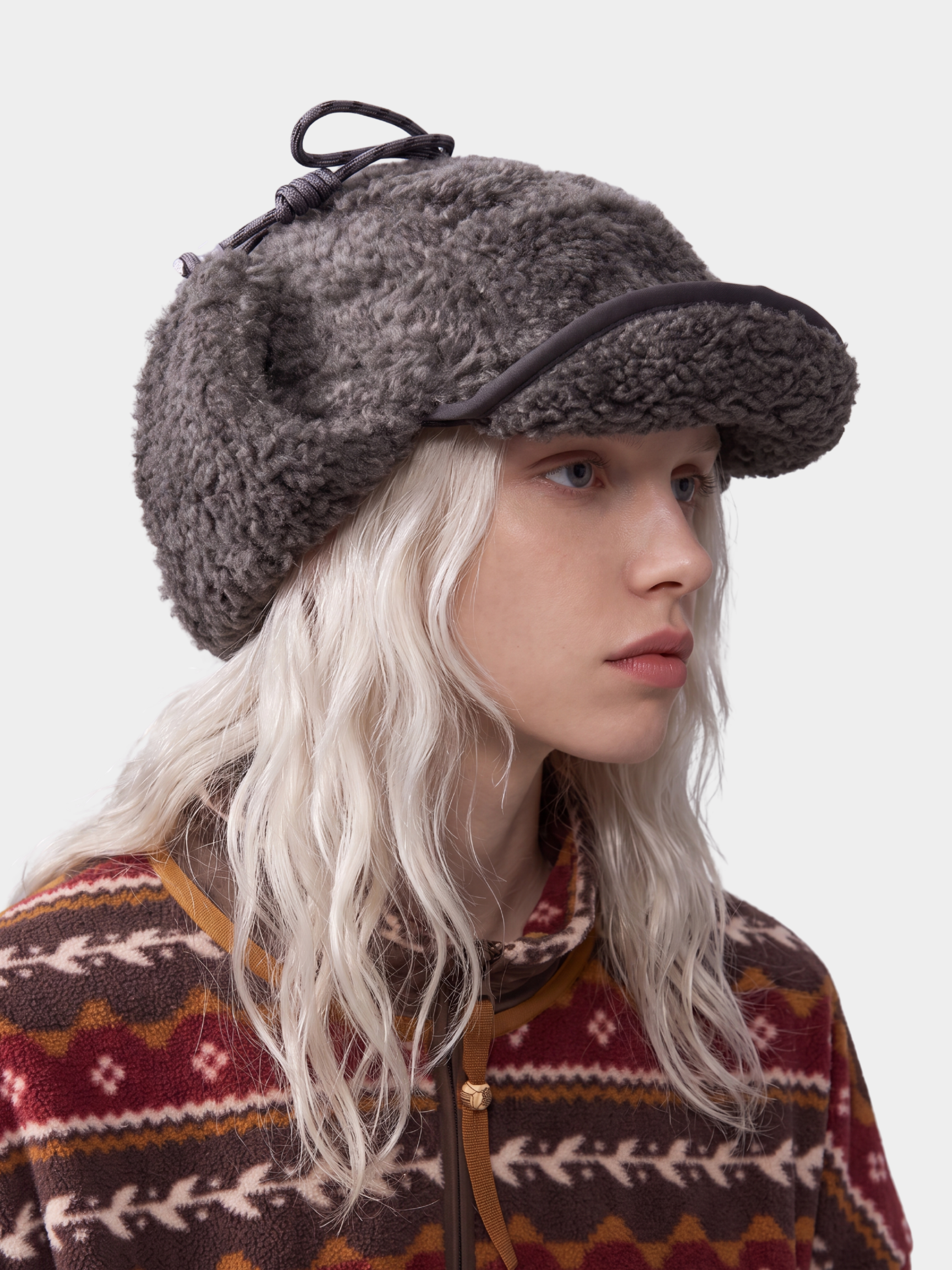 FleeceVeil - Adjustable Faux Sherpa Trapper Hat