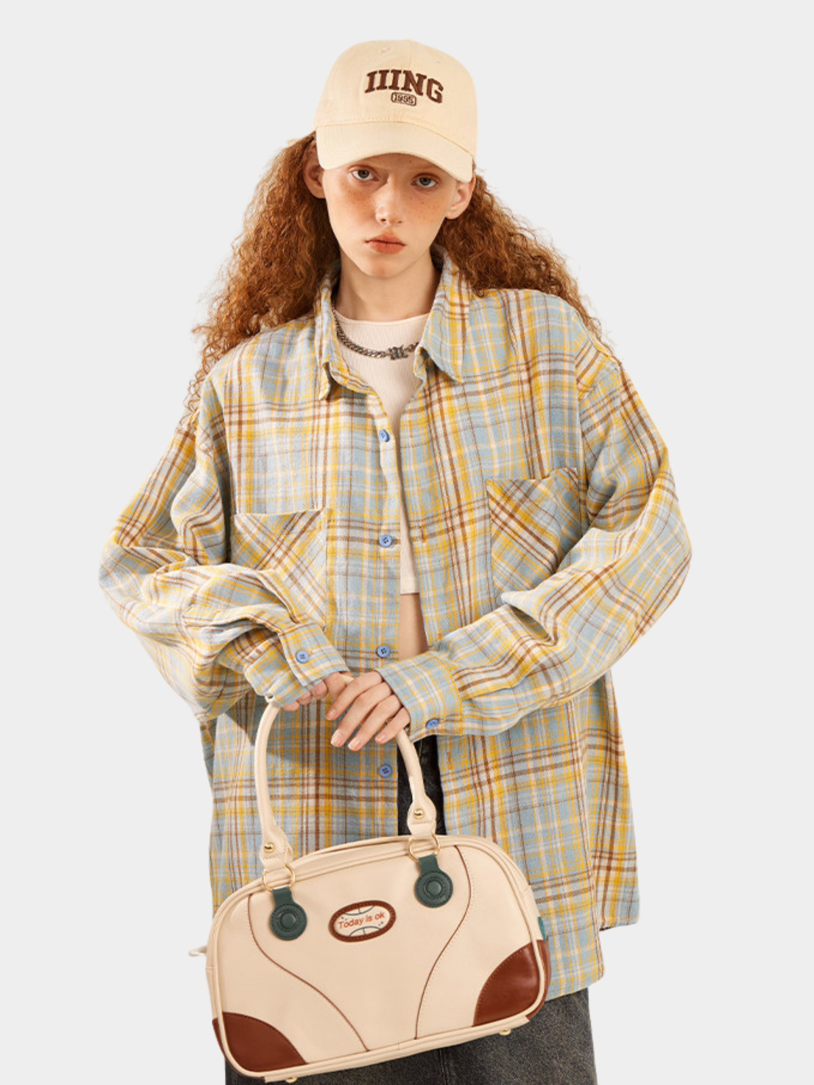 Ironmist - Unisex Brushed Plaid Long Sleeve Shirt