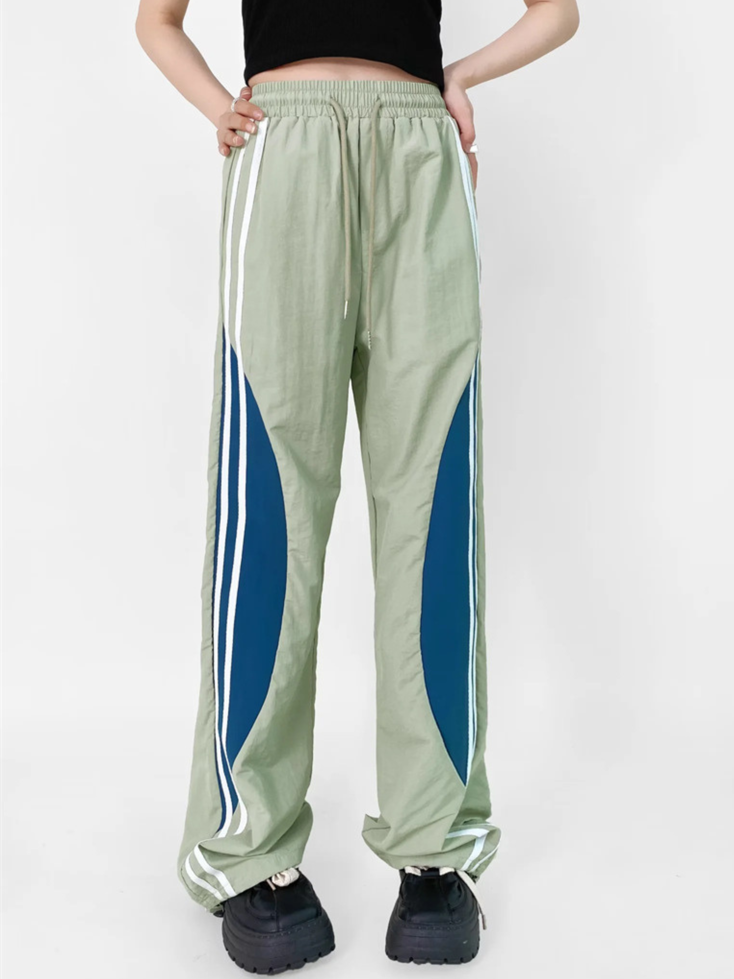ThornMark - Women‘s Color-Block Side Stripe Sweatpants