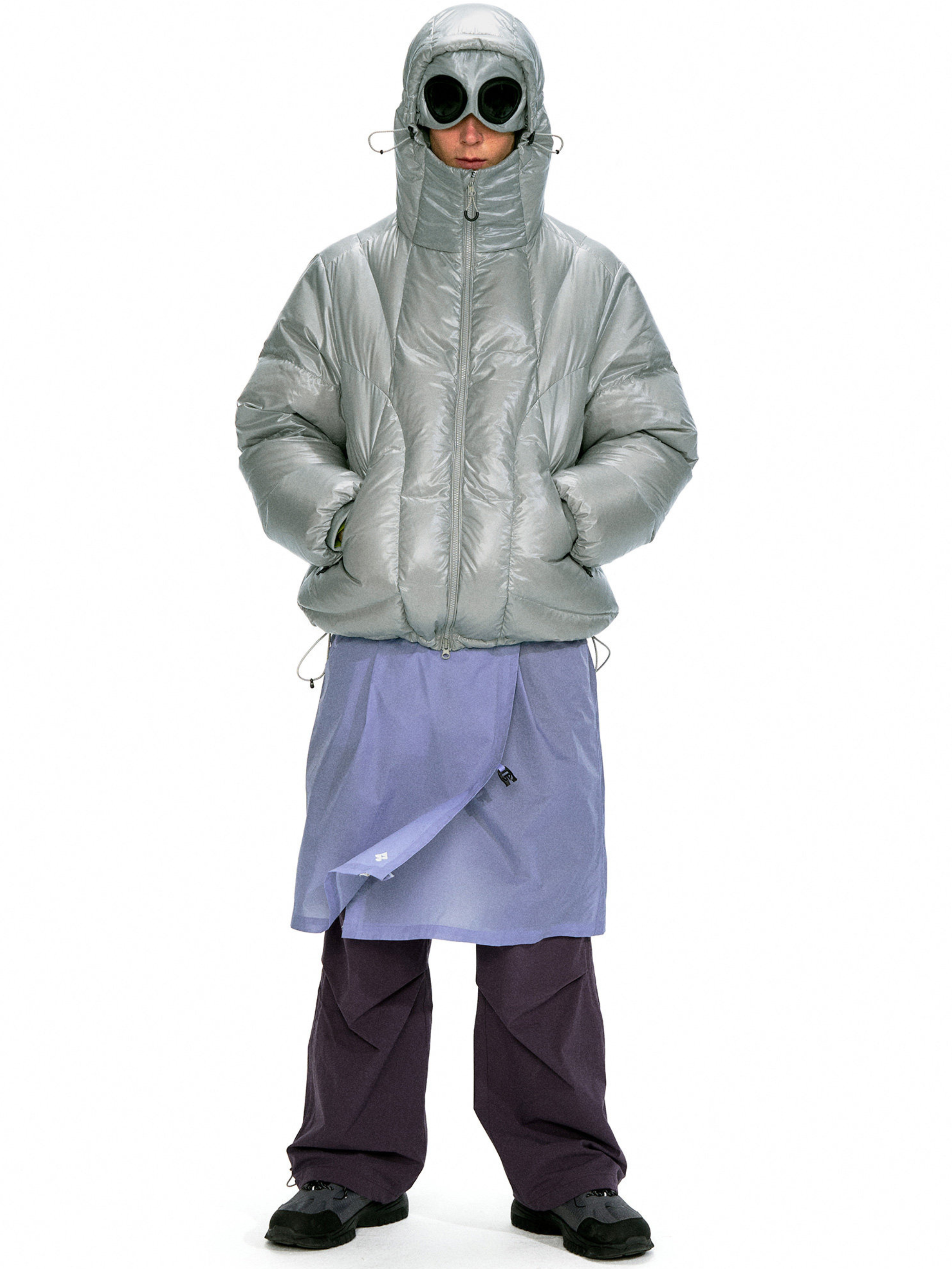 CampClip - Men's 90% White Duck Down Detachable Goggle Mask Jacket