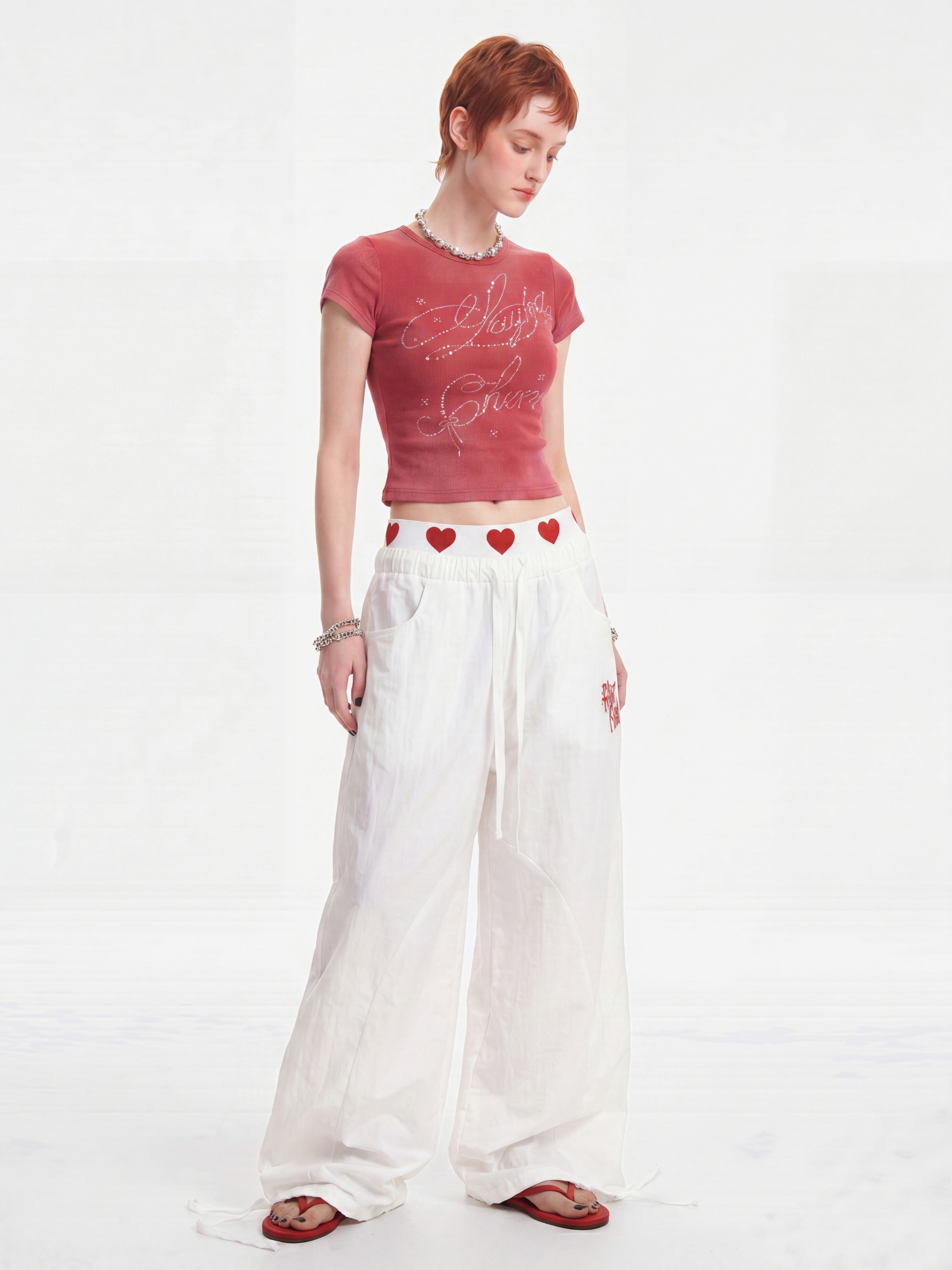 HeartHaze - Women's Lightweight & Breathable Relaxed Fit Drawstring Pants