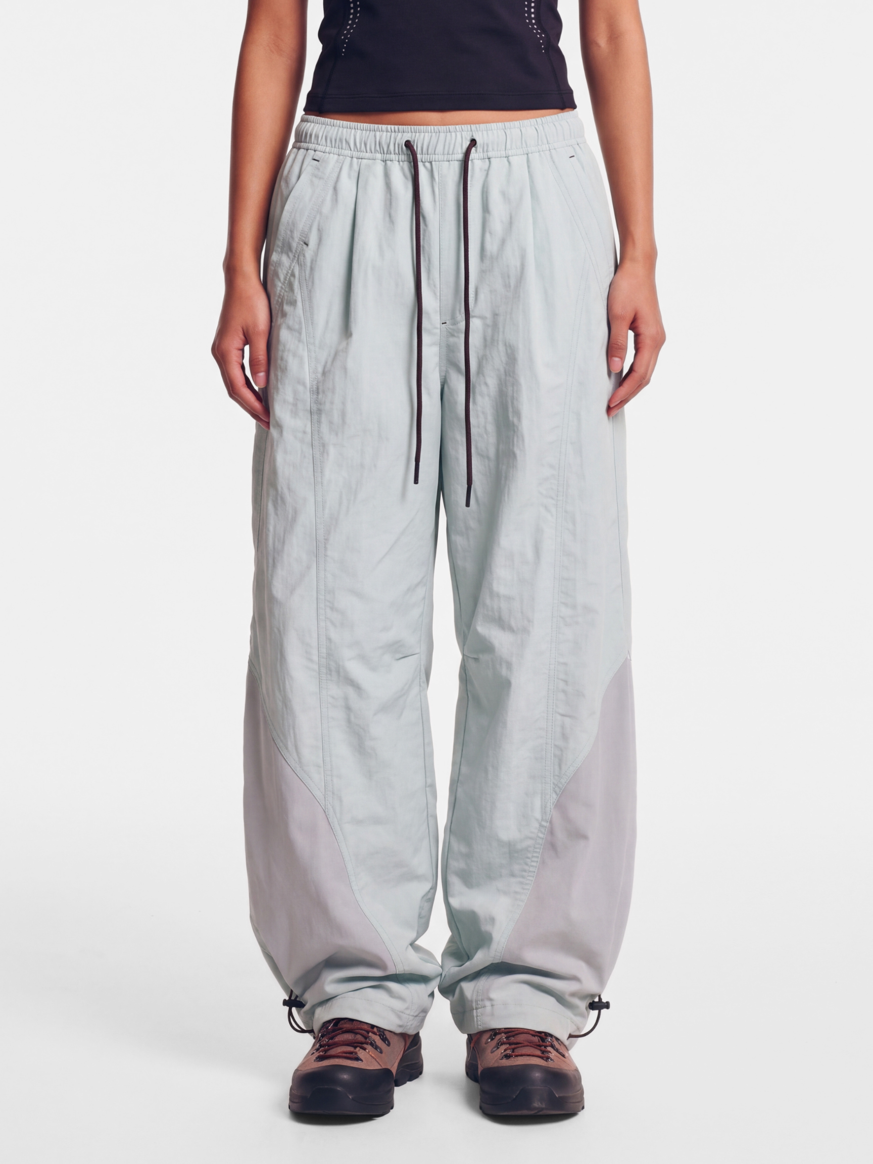 TieRidge - Unisex Lightweight Breathable Contrast-Stitch Paratrooper Pants
