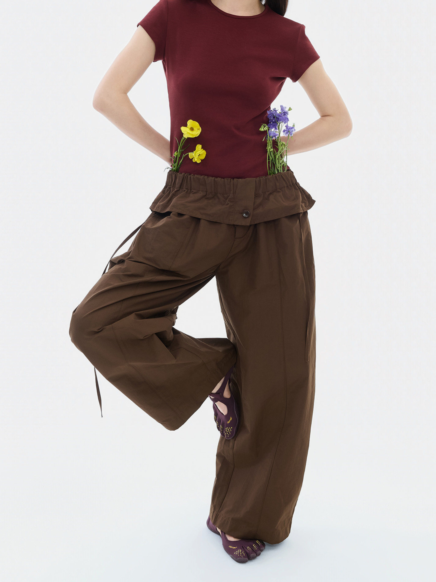 Stillness - Women's Paperbag Waist Balloon Pants