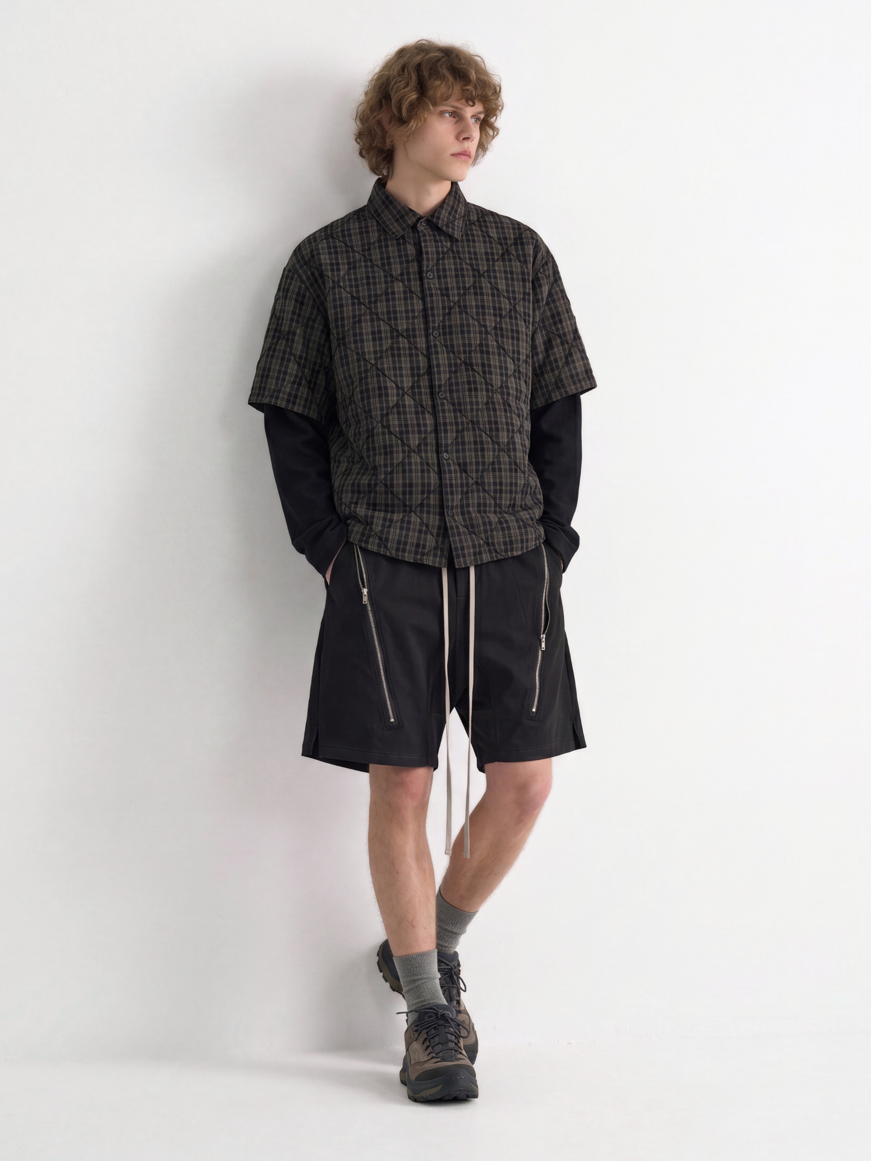 WaterPod - Men's Layered Plaid Relaxed Shirt