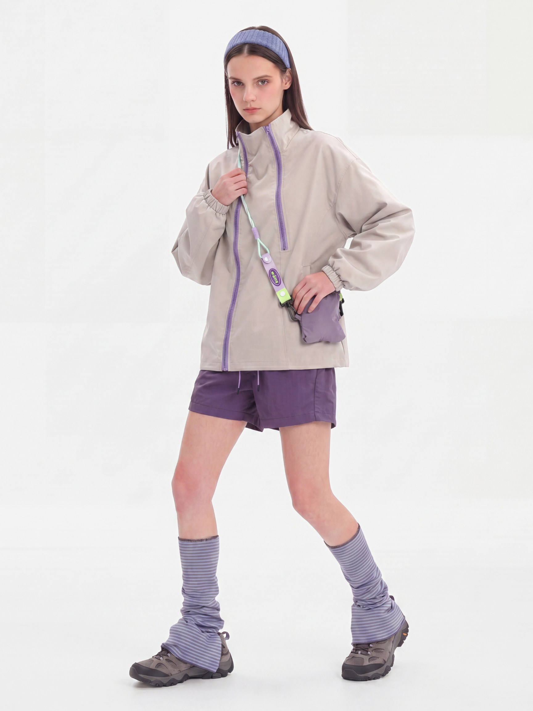GlowJack - Women's Utility Zip-Up Stand Collar Jacket