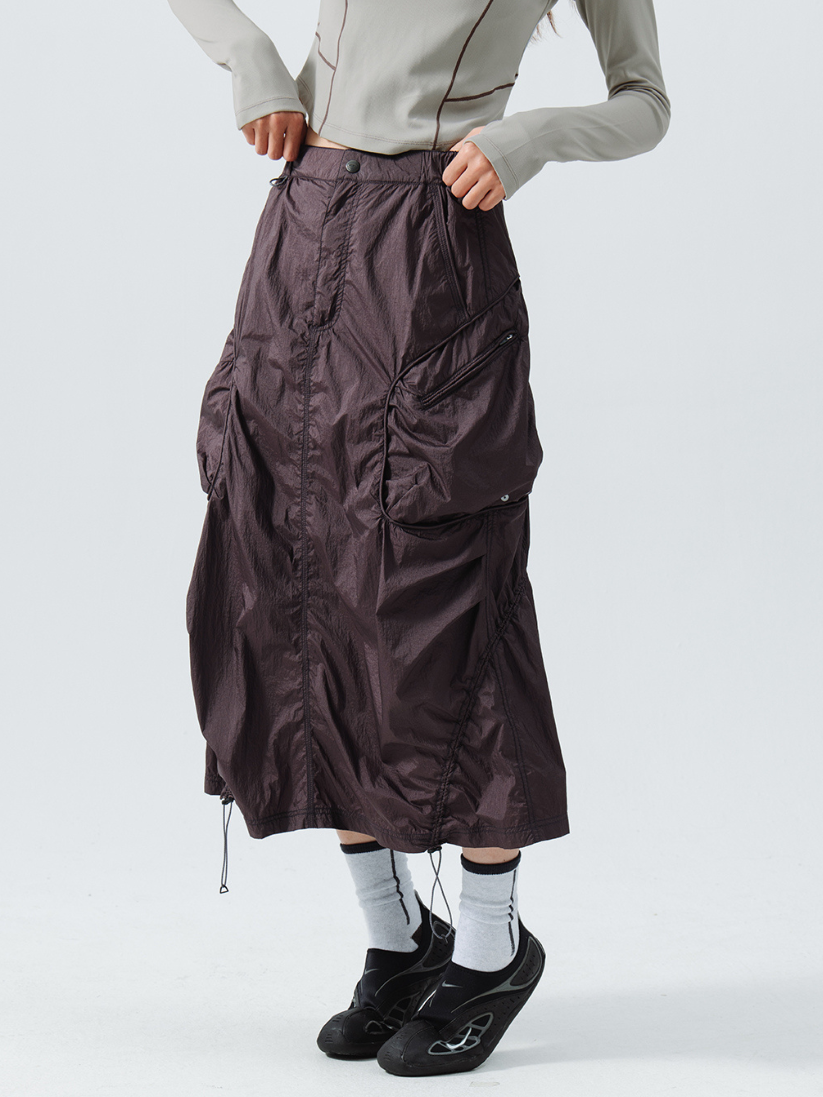 ThornBoard - Women's Metallic Water-Repellent Nylon Utility Skirt