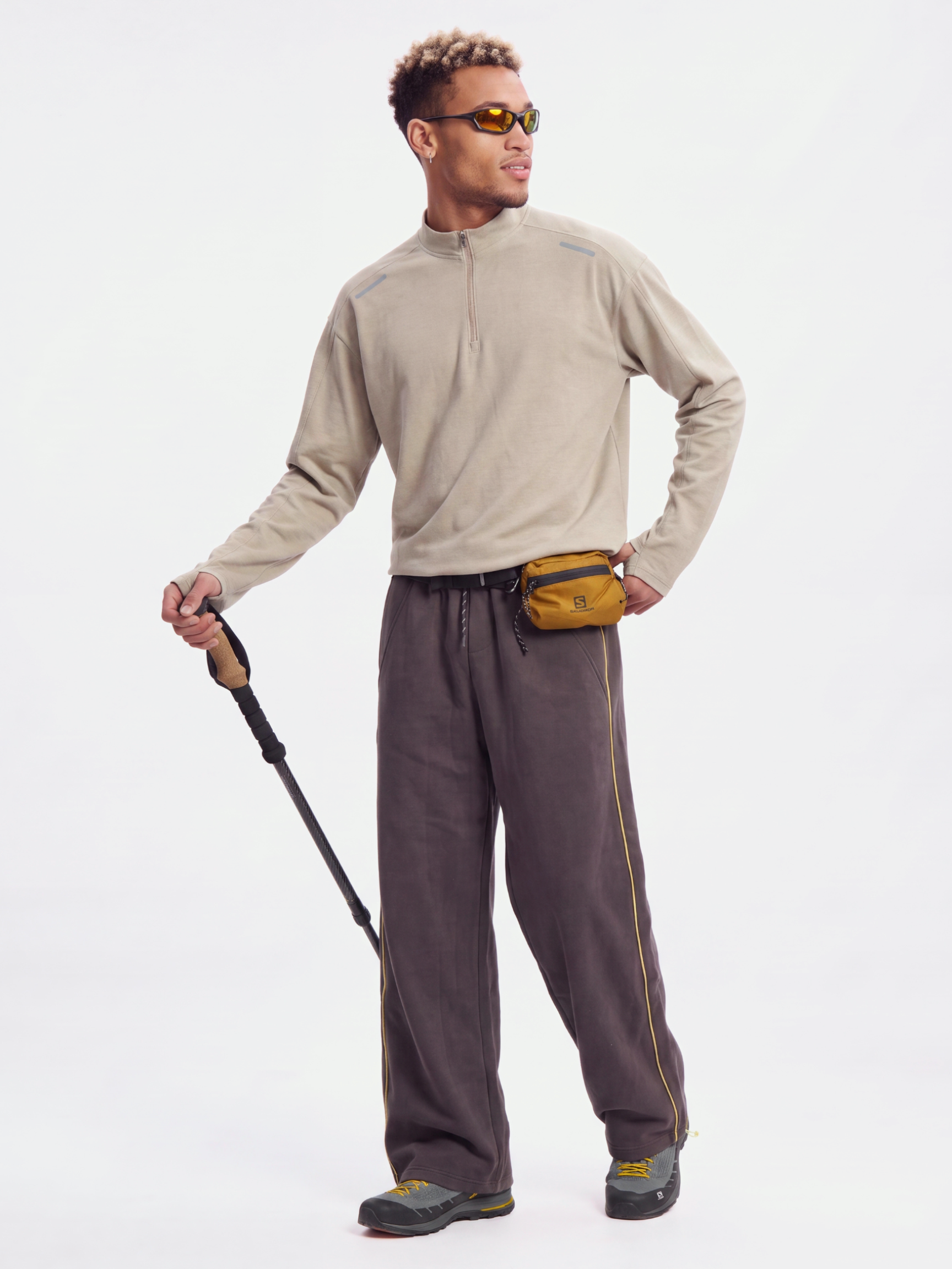 BreezeZip - Men's UPF40+ Quick-Dry Half-Zip Breathable T-Shirt