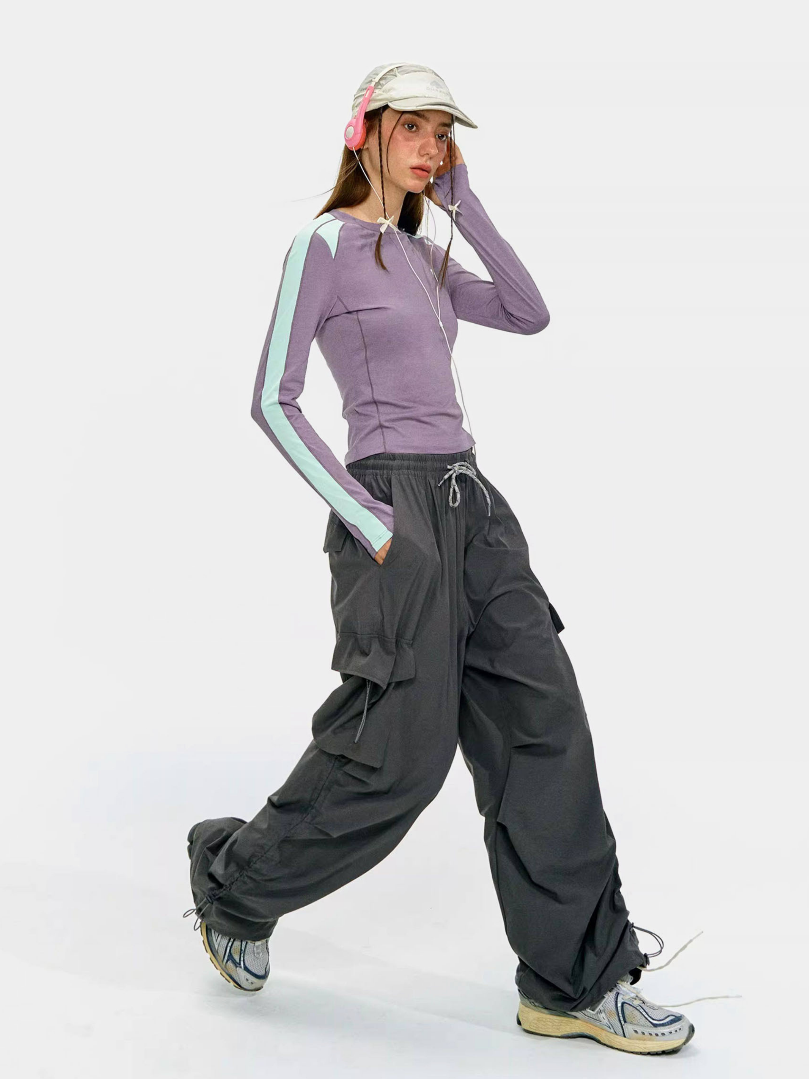 Moonfire - Moisture-Wicking Colorblock Fitted Base Layer Top