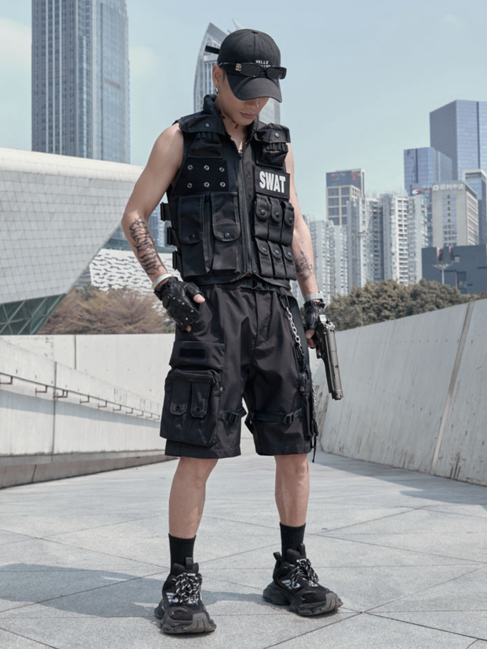 BaseShell - Men's Multi-Pocket Shorts GONGGAR SPORTS