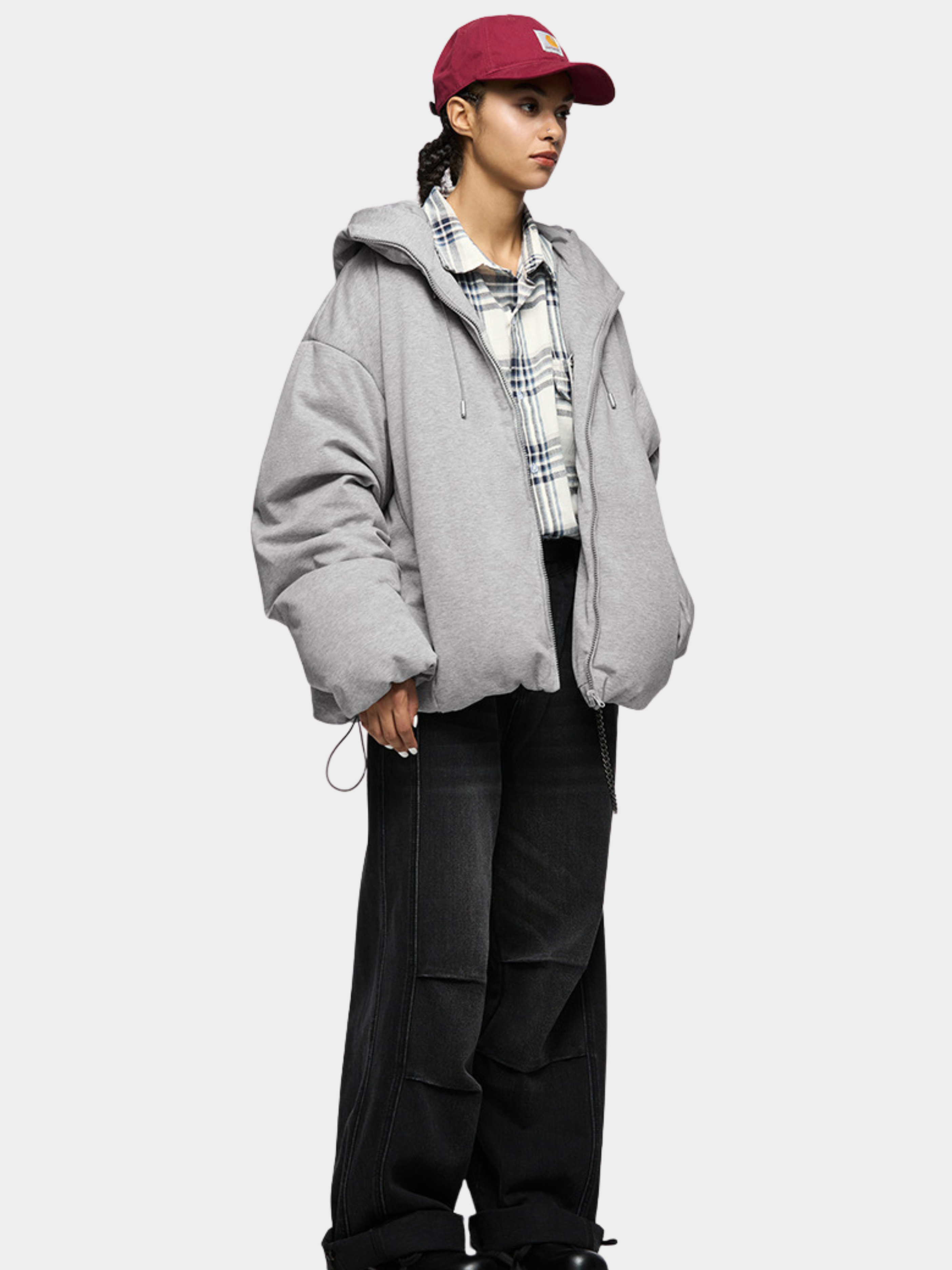 DryCanopy - Unisex 90% Duck Down Knit Fabric Hoodie Jacket
