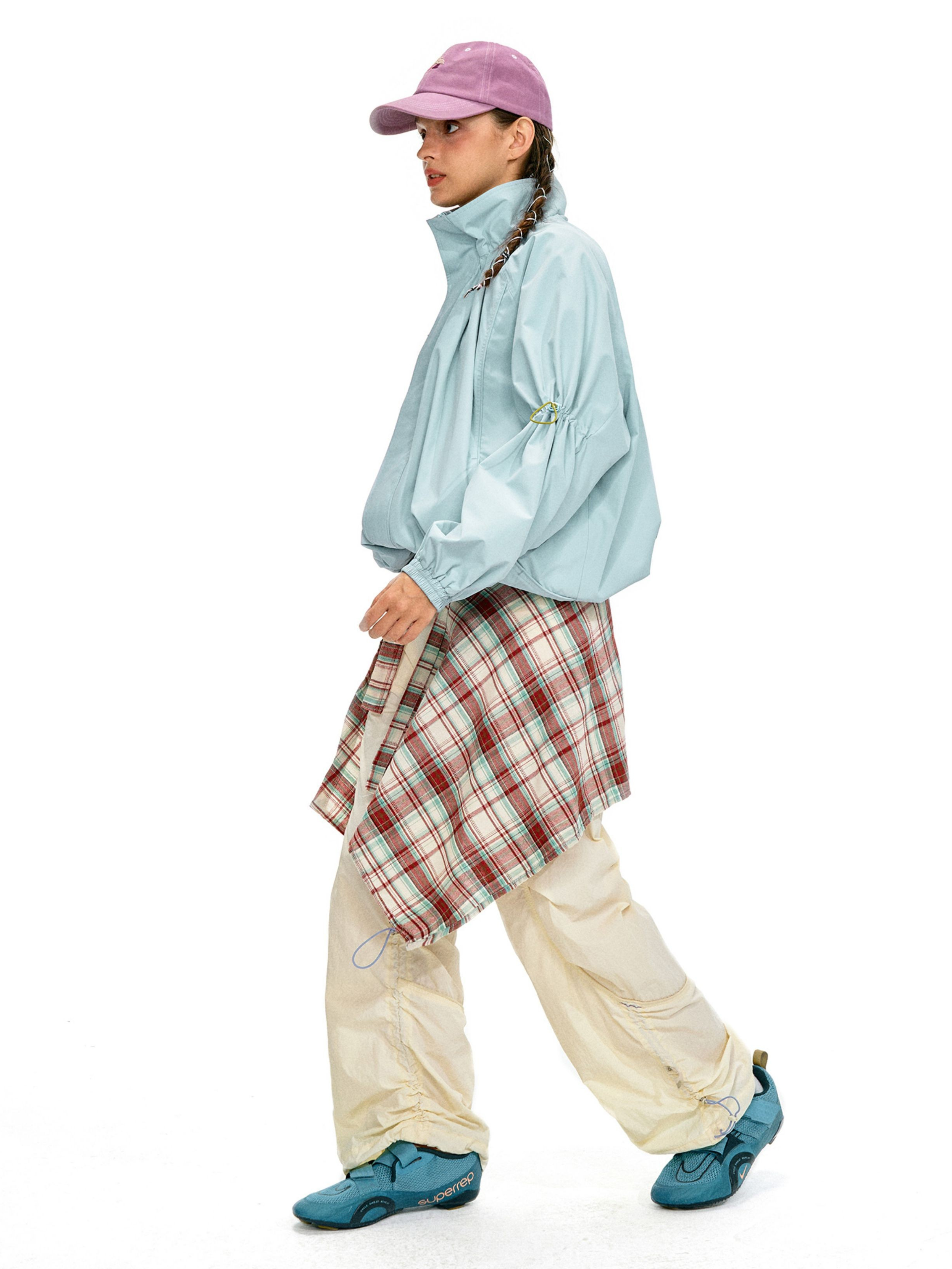 ShadowMode - Women's C6 Water-Repellent Bubble Collar Ruched Jacket