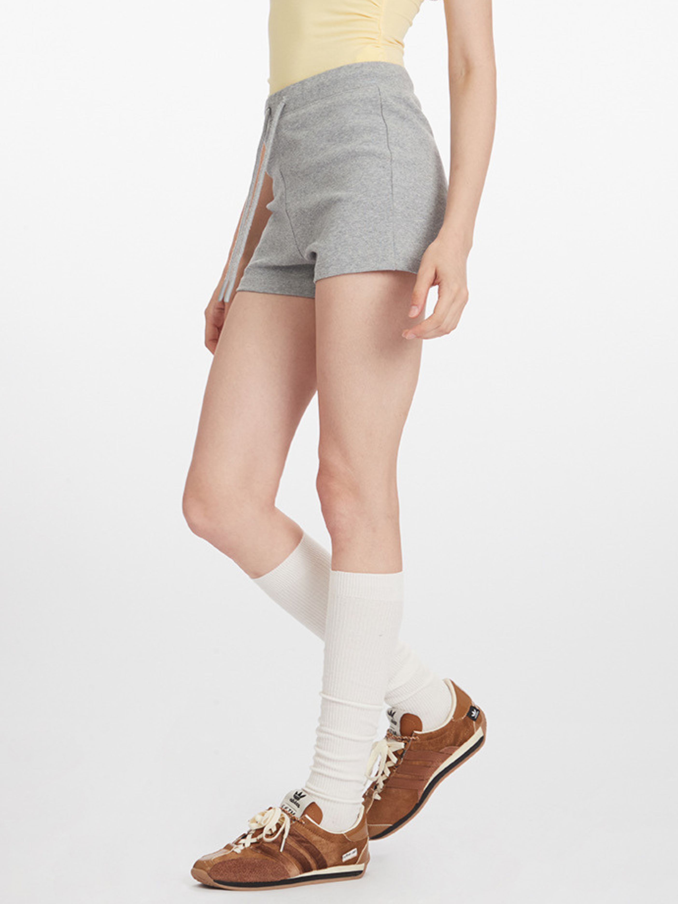 Leafall - Women's Cotton Stretch Athletic Shorts