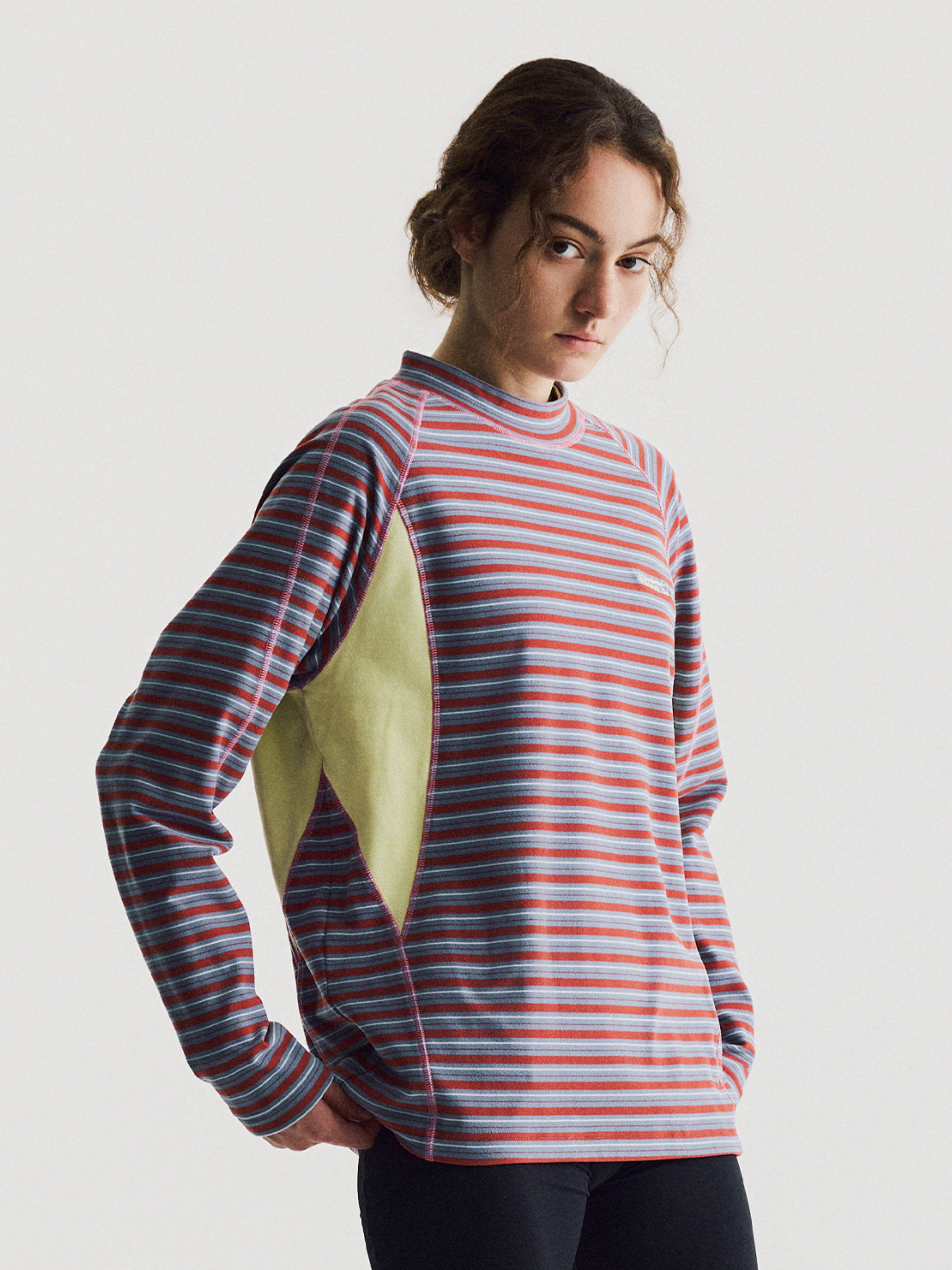 Hallowfall - Breathable Colorblock Striped Thermal Long Sleeve