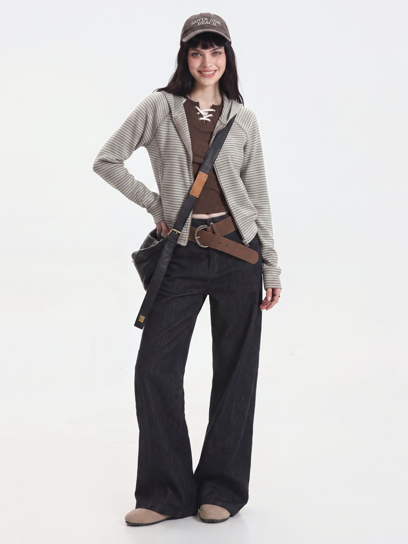 HushLine - Women's Striped Soft Zip-Up Jacket
