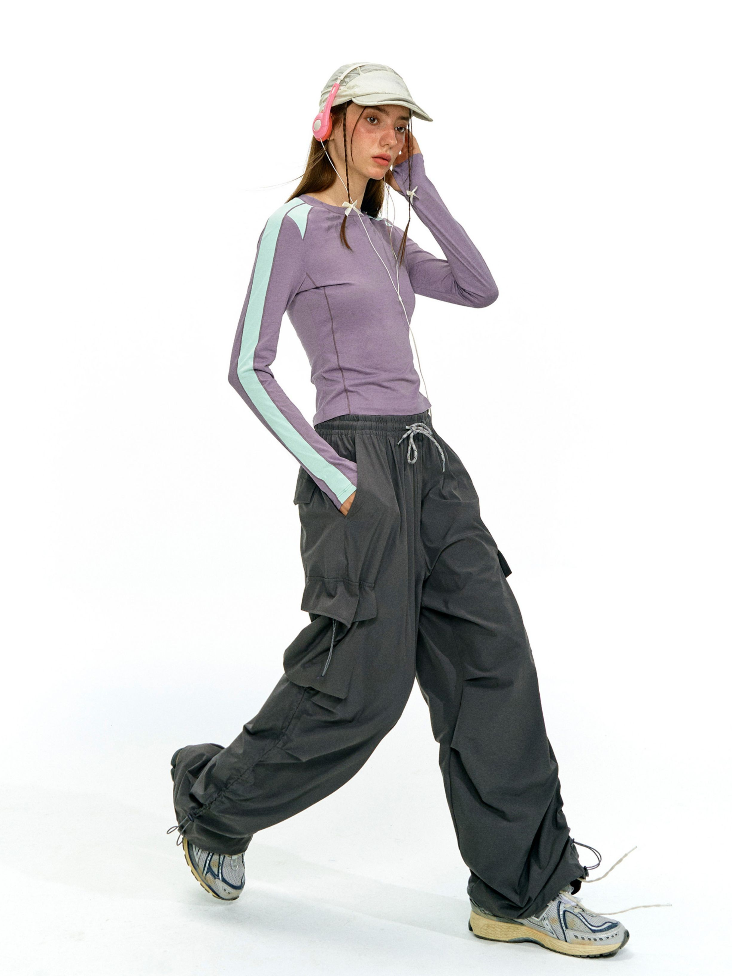 Moonfire - Moisture-Wicking Colorblock Fitted Base Layer Top