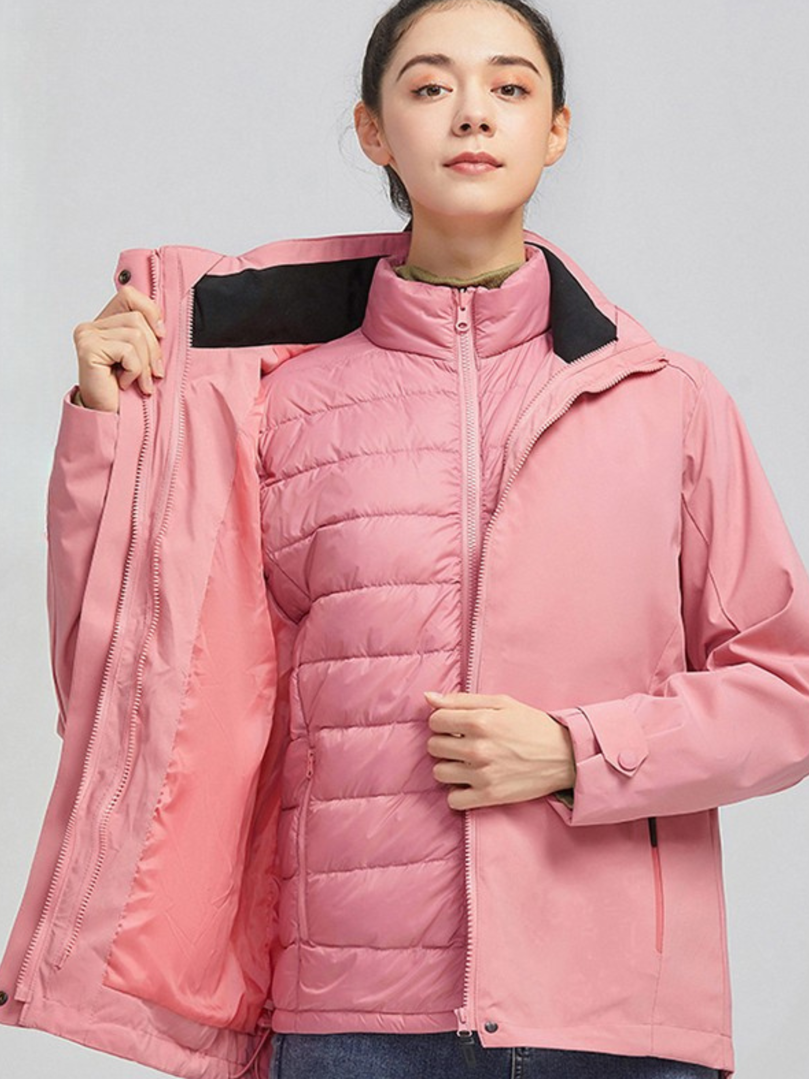 CanyonTop - Women's 3-in-1 Detachable Down Liner Hiking Jacket