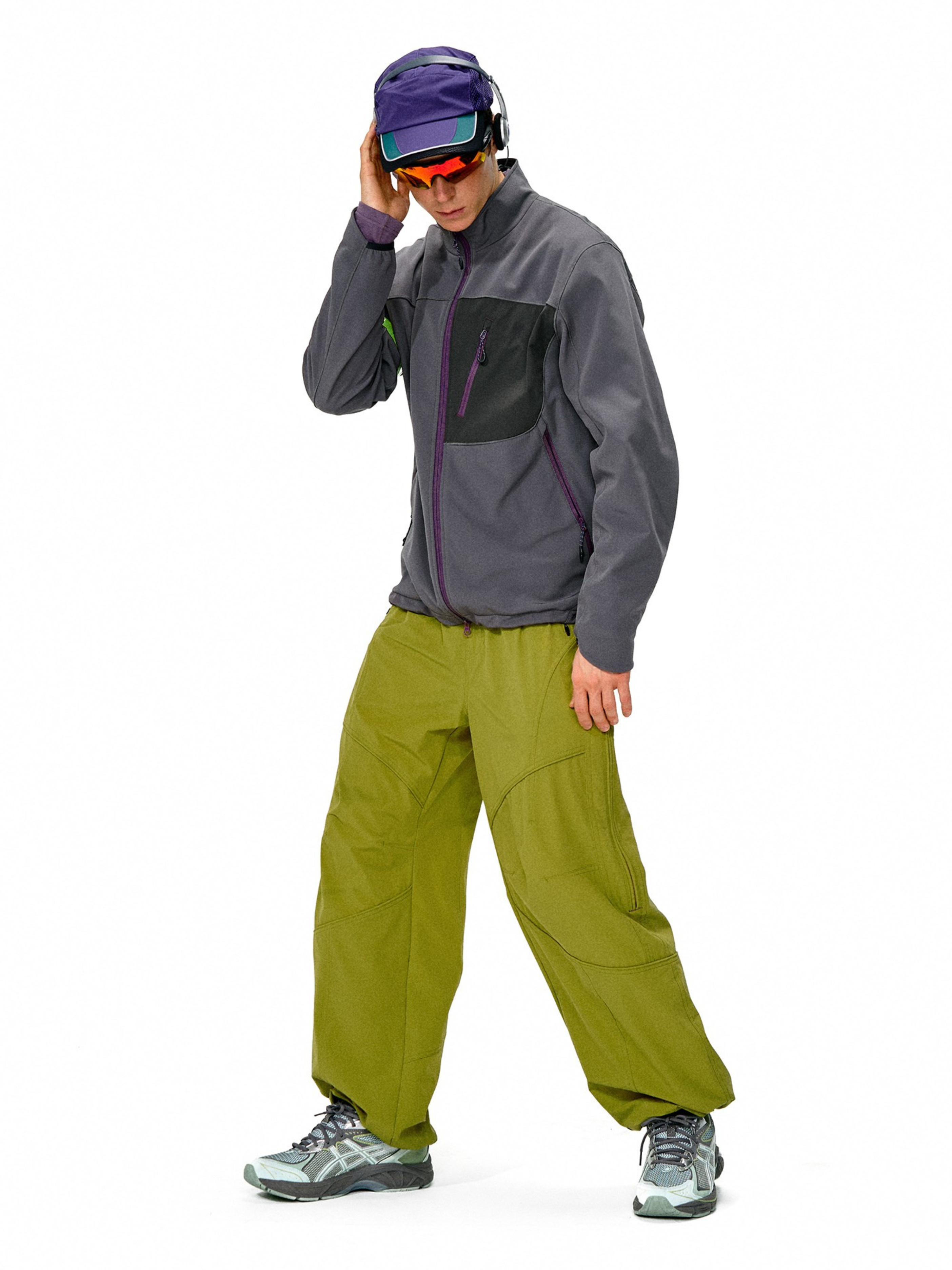 Driftcore - Unisex Colorblock Stand Collar Jacket