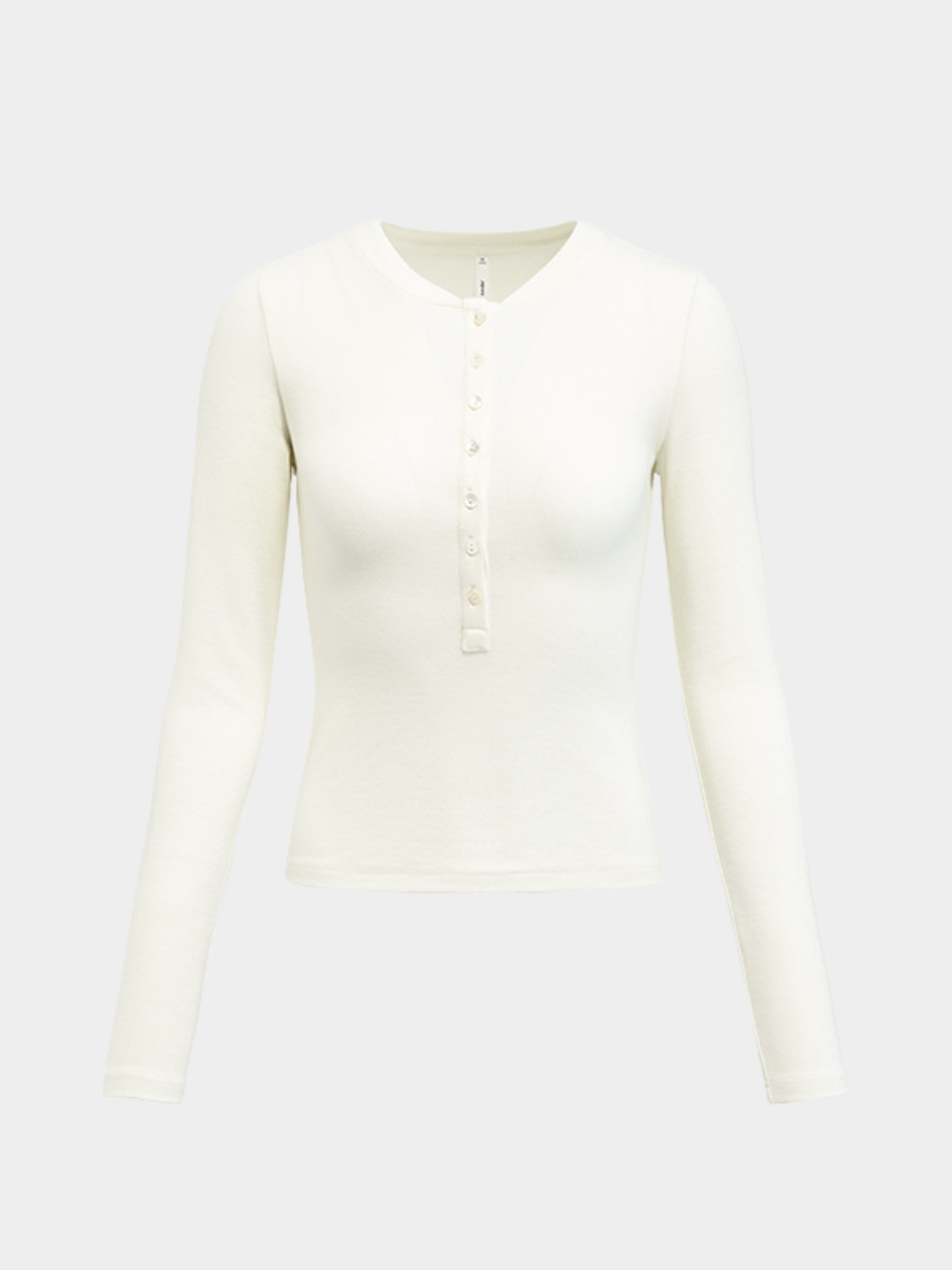 Echo - Women's TENCEL™ Henley Neck Slim-Fit Long Sleeve Tee