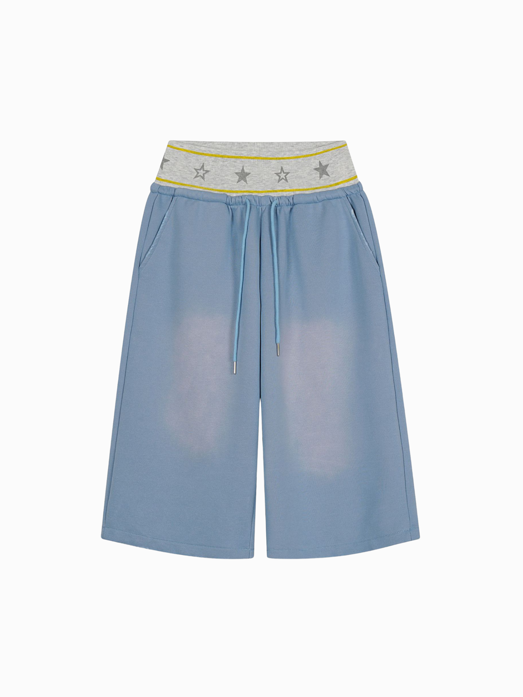 SprintCut - Women's Star Ribbed High-Waist Mid-Length Shorts