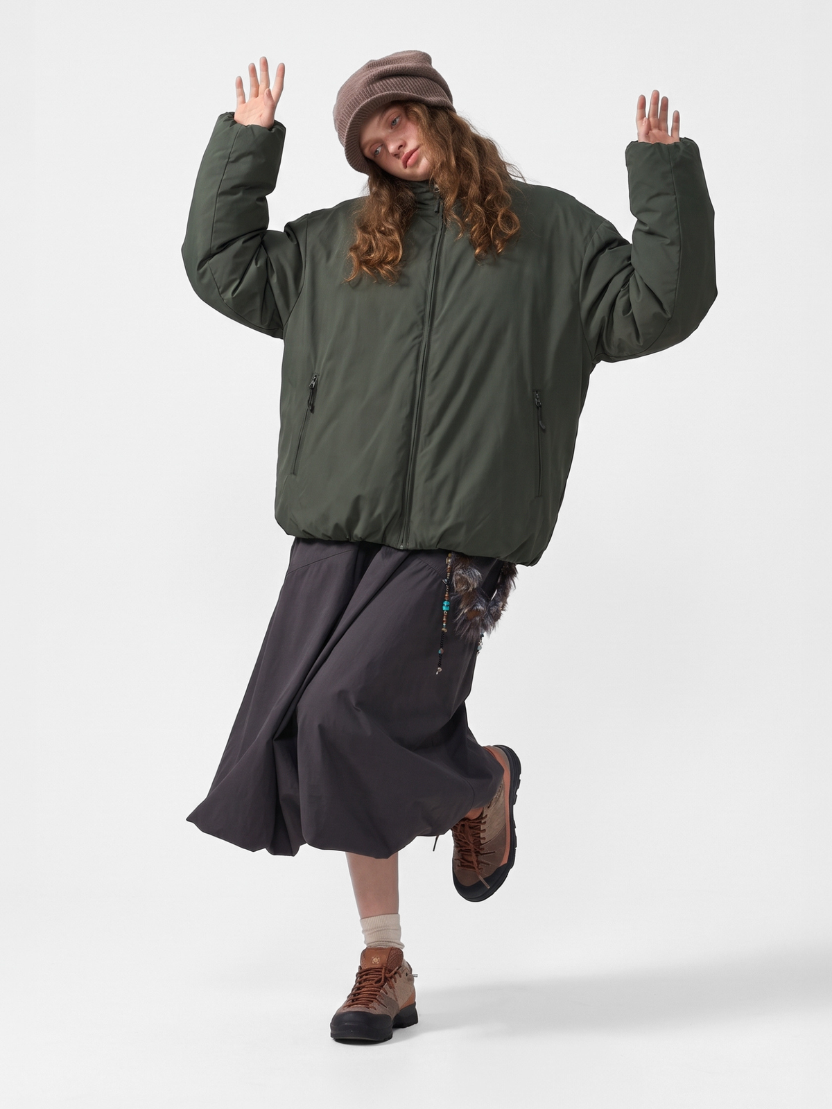 Thawpath - 90% White Duck Down Stand Collar Jacket