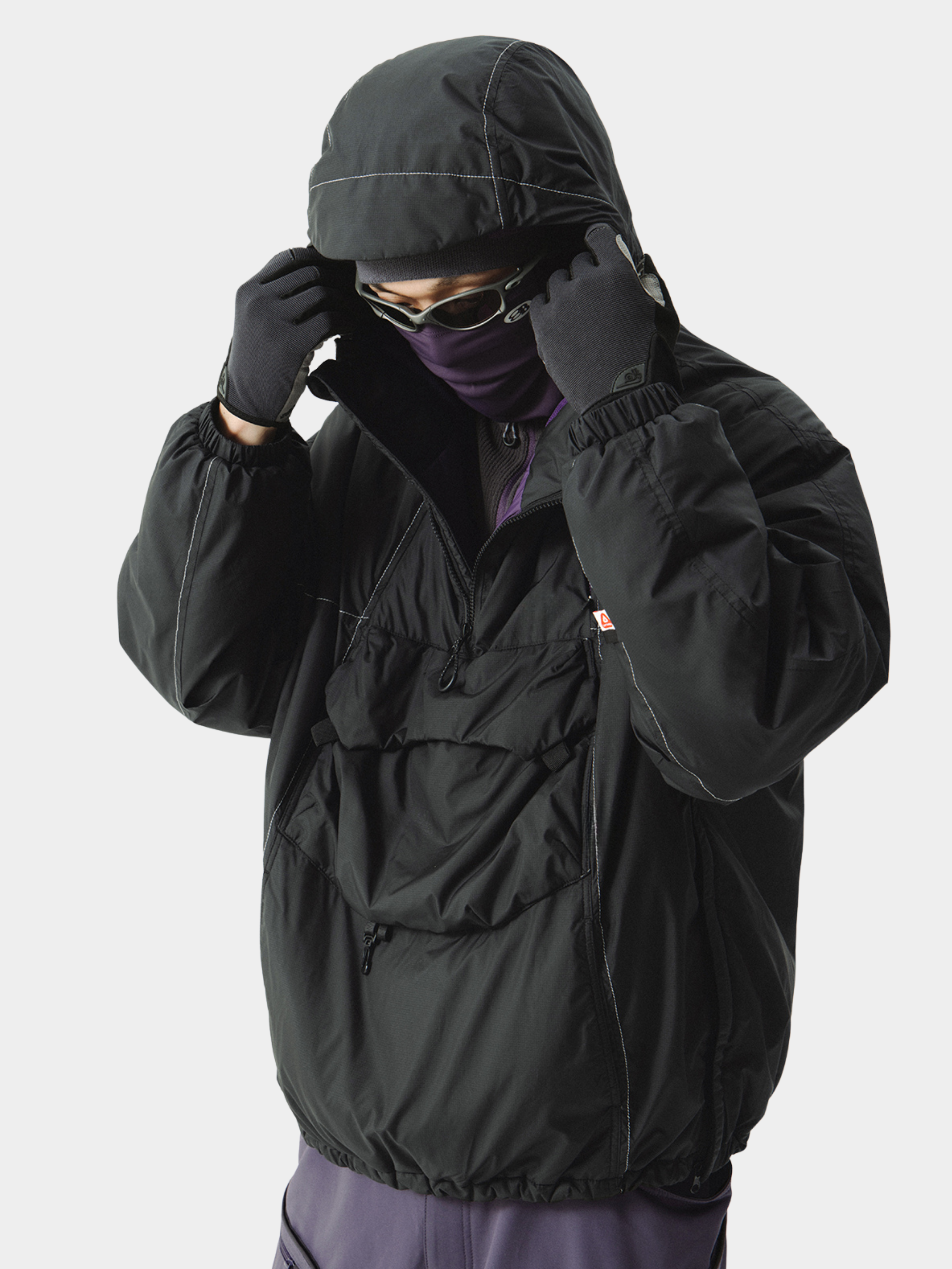 HeatWrap - Unisex Half-zip Primaloft Hooded Insulated Jacket GONGGAR SPORTS
