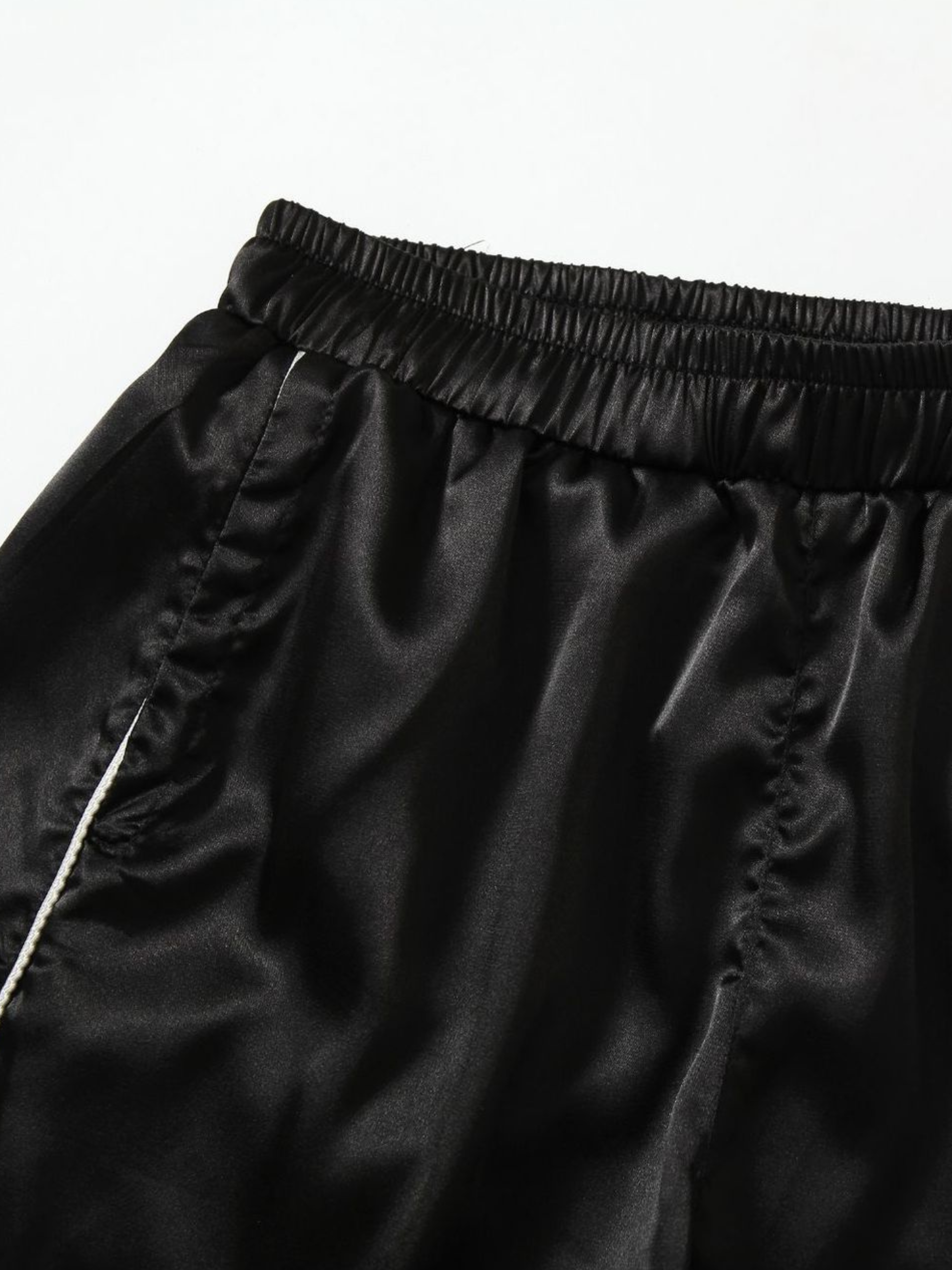 TrekLamp - Women's Satin Stripe-Panel Straight Pants GONGGAR SPORTS