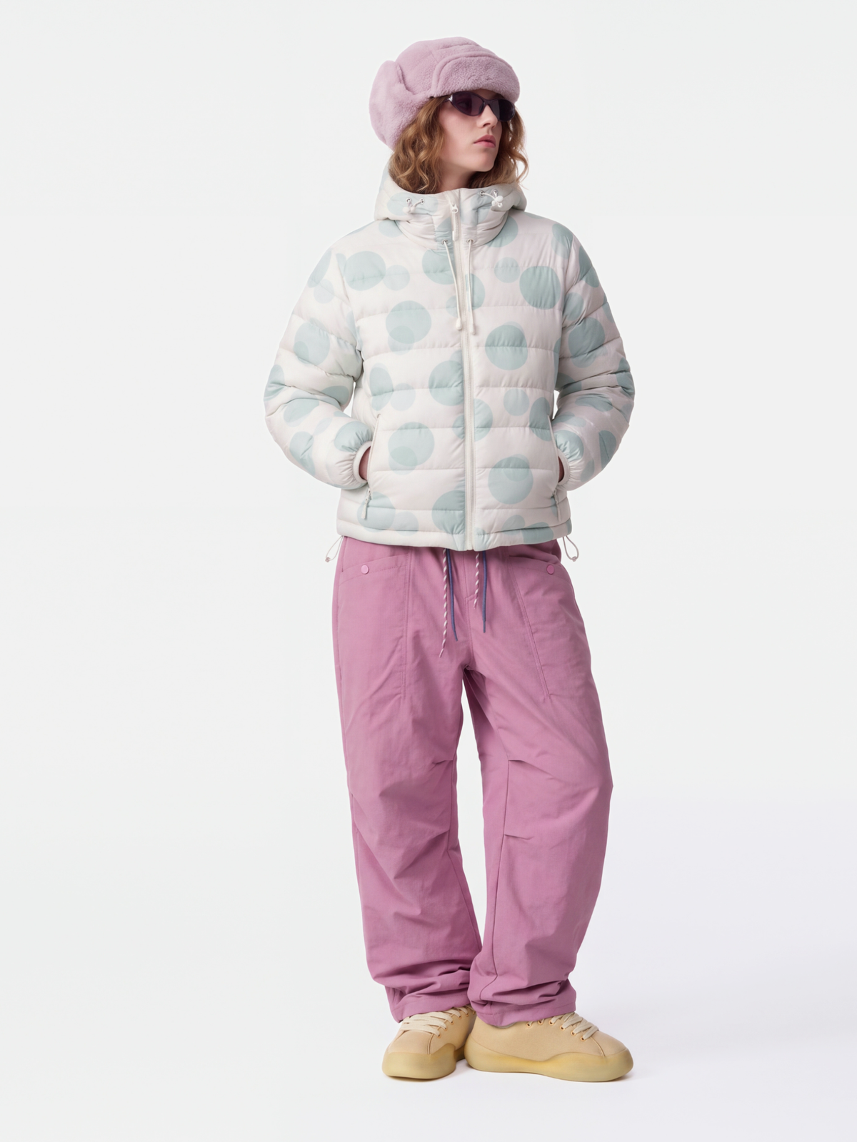 DotMist - Women's Lightweight Water-Repellent 90% White Duck Down Jacket